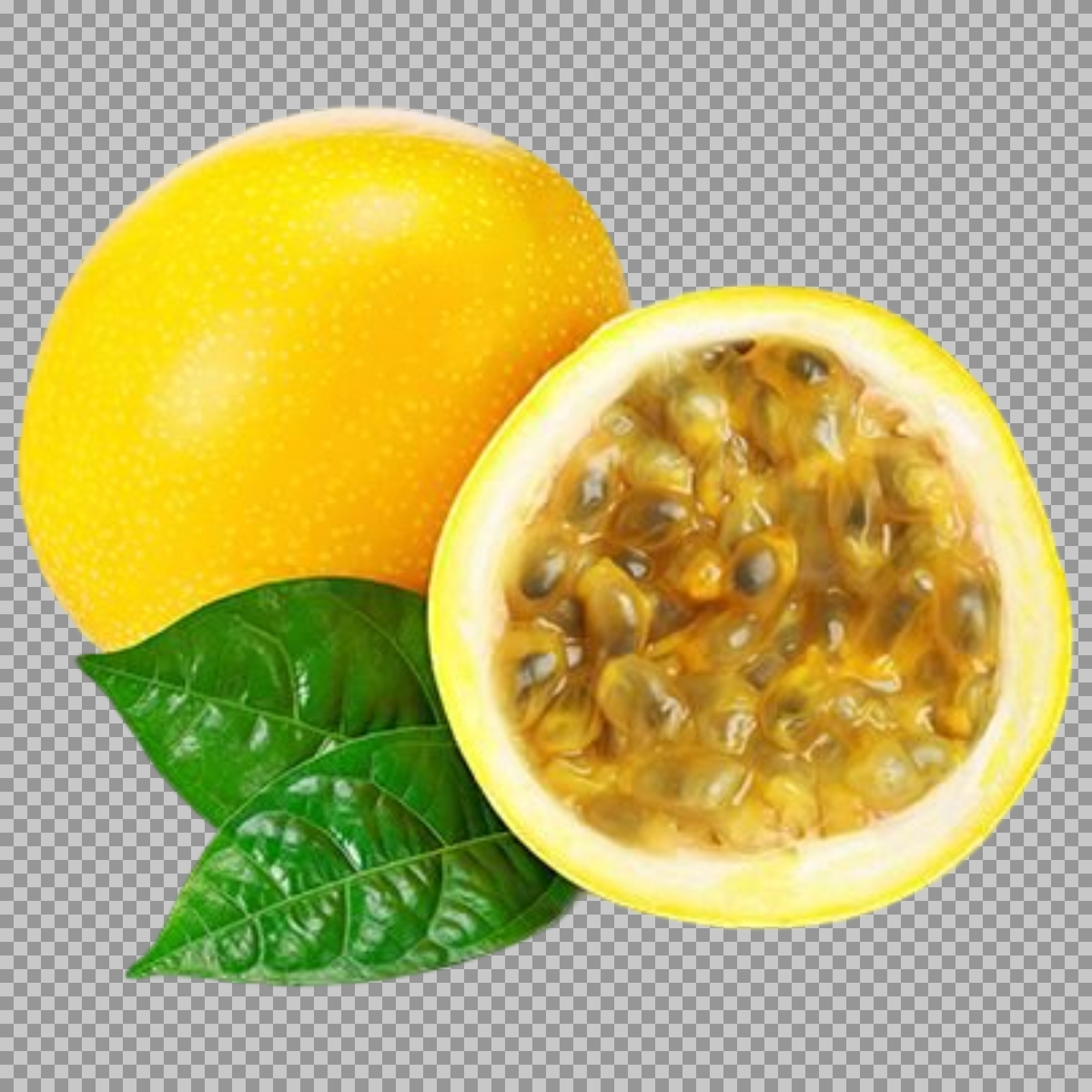 Yellow Passion Fruit PNG | Transparent Maracuja Image...