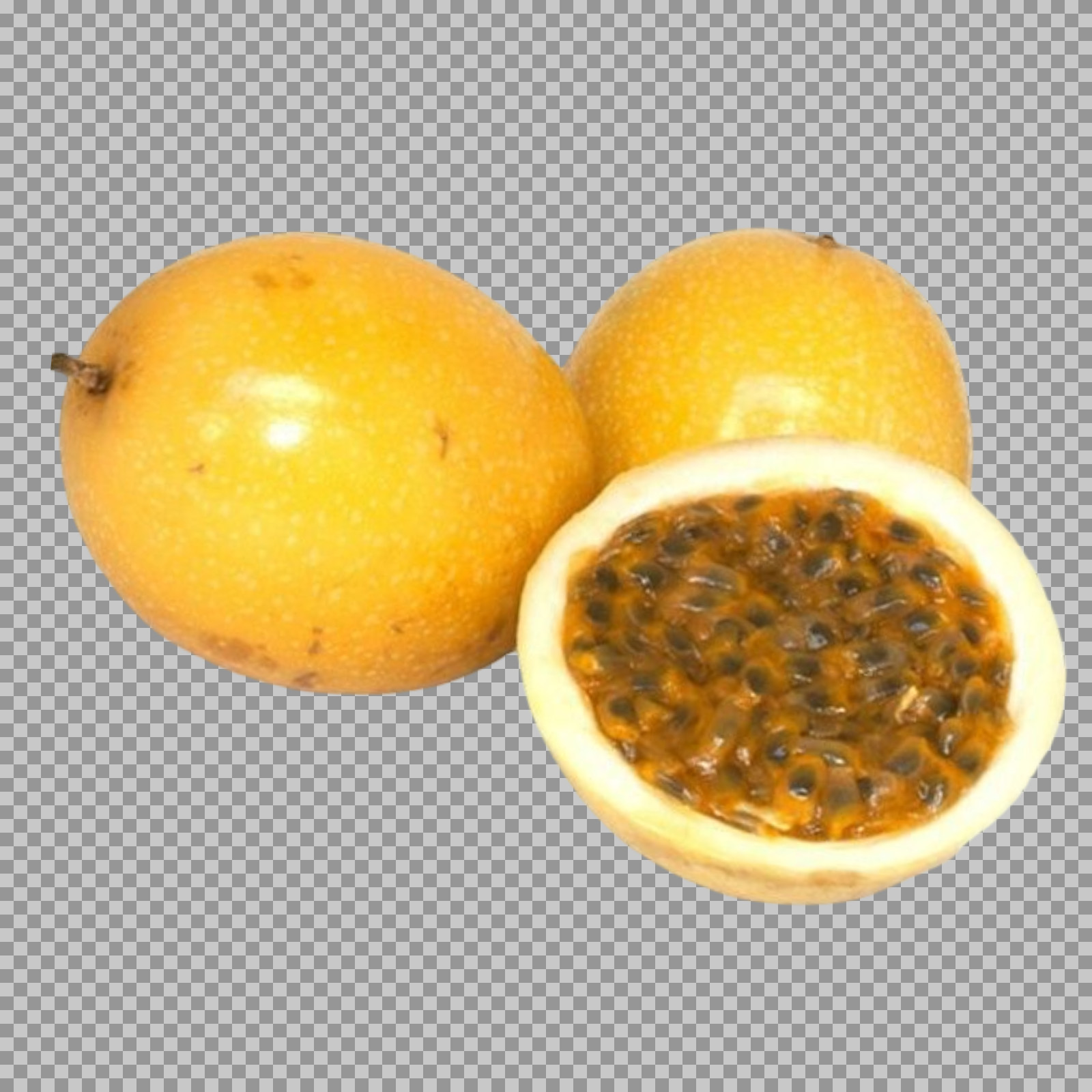 Yellow Passion Fruit PNG | Fresh Maracuja Cutout...