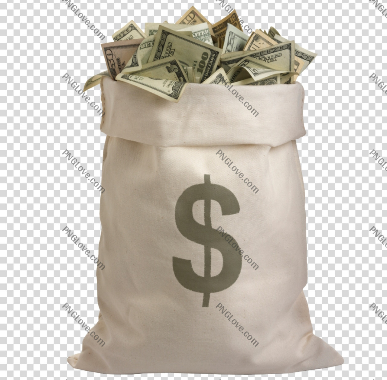 Money Bag PNG | Transparent Bag of Cash Image...