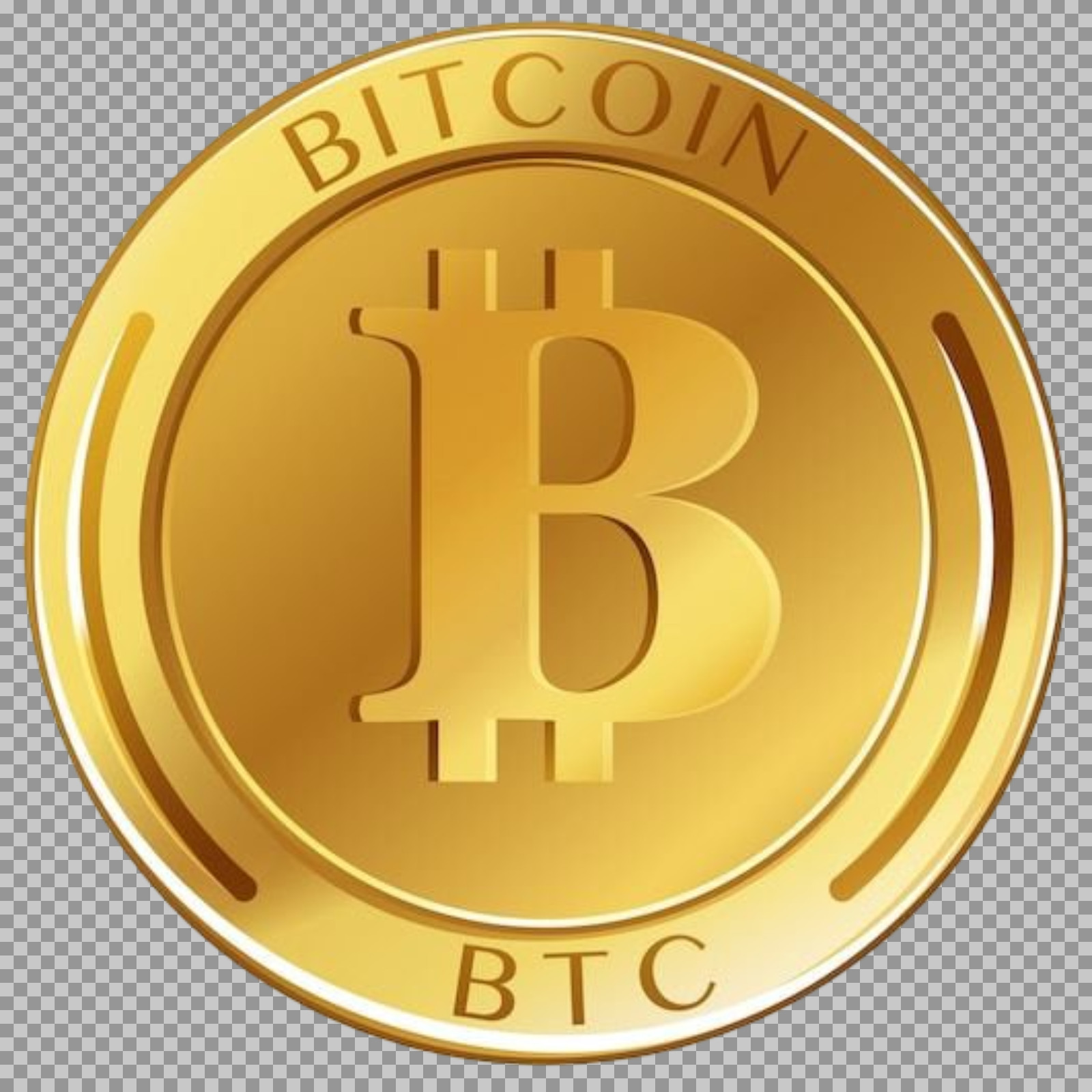 Bitcoin Coin PNG | Gold Cryptocurrency Icon