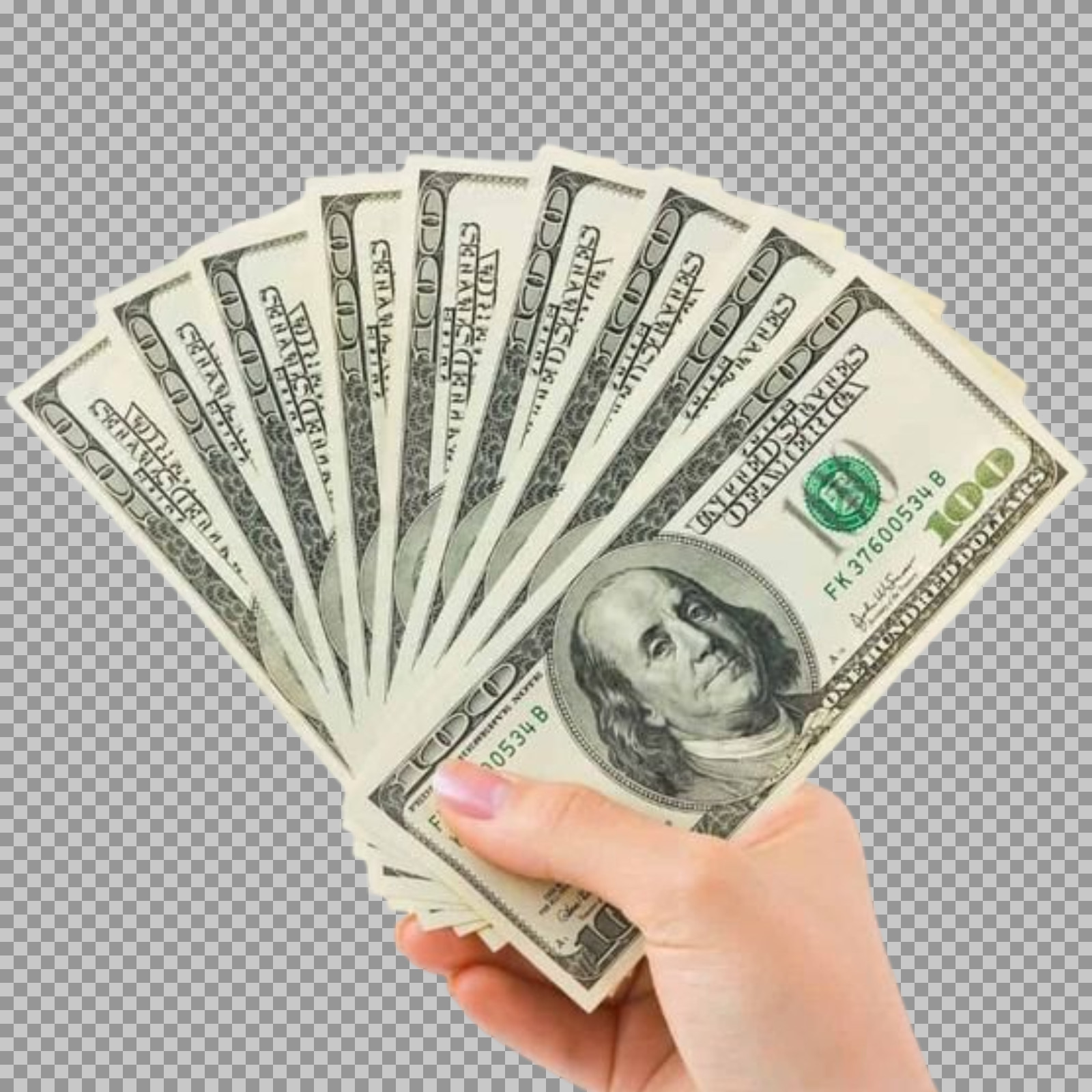 Dollar Bills in Hand | Wealth, Finance & Success Image