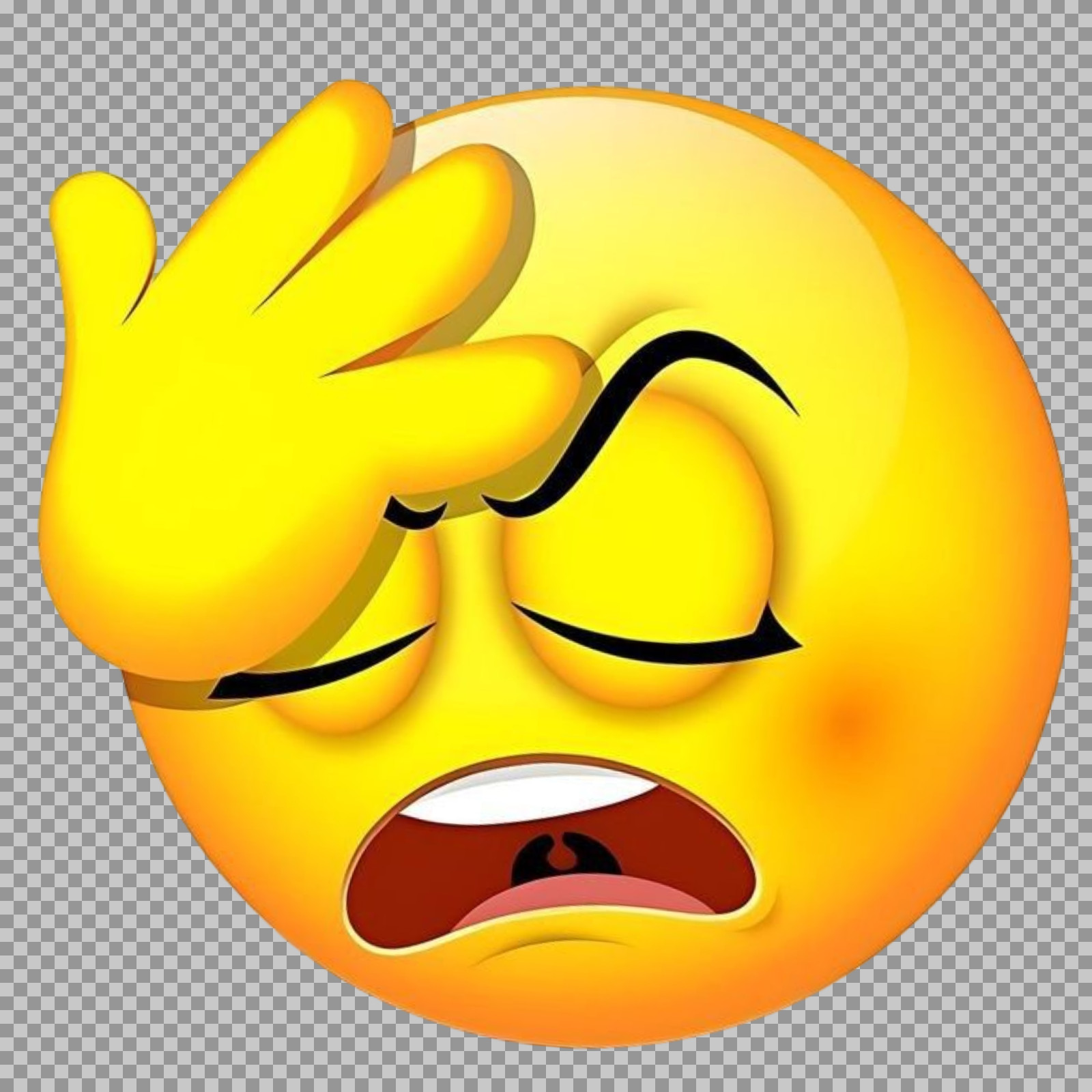 Facepalm Emoji PNG | Free Download for Memes & Chats...