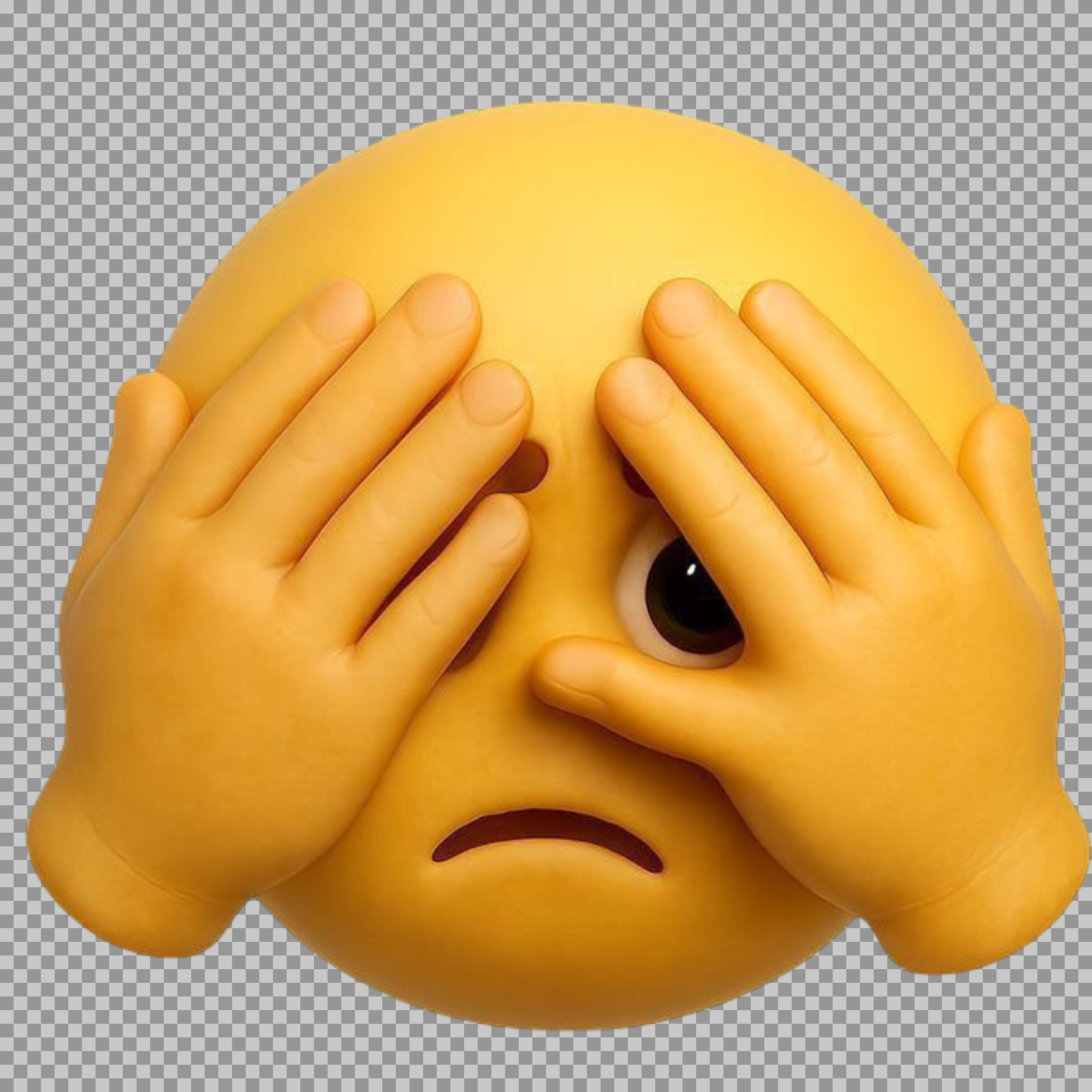 Peeking Emoji PNG | High-Quality Transparent Download...