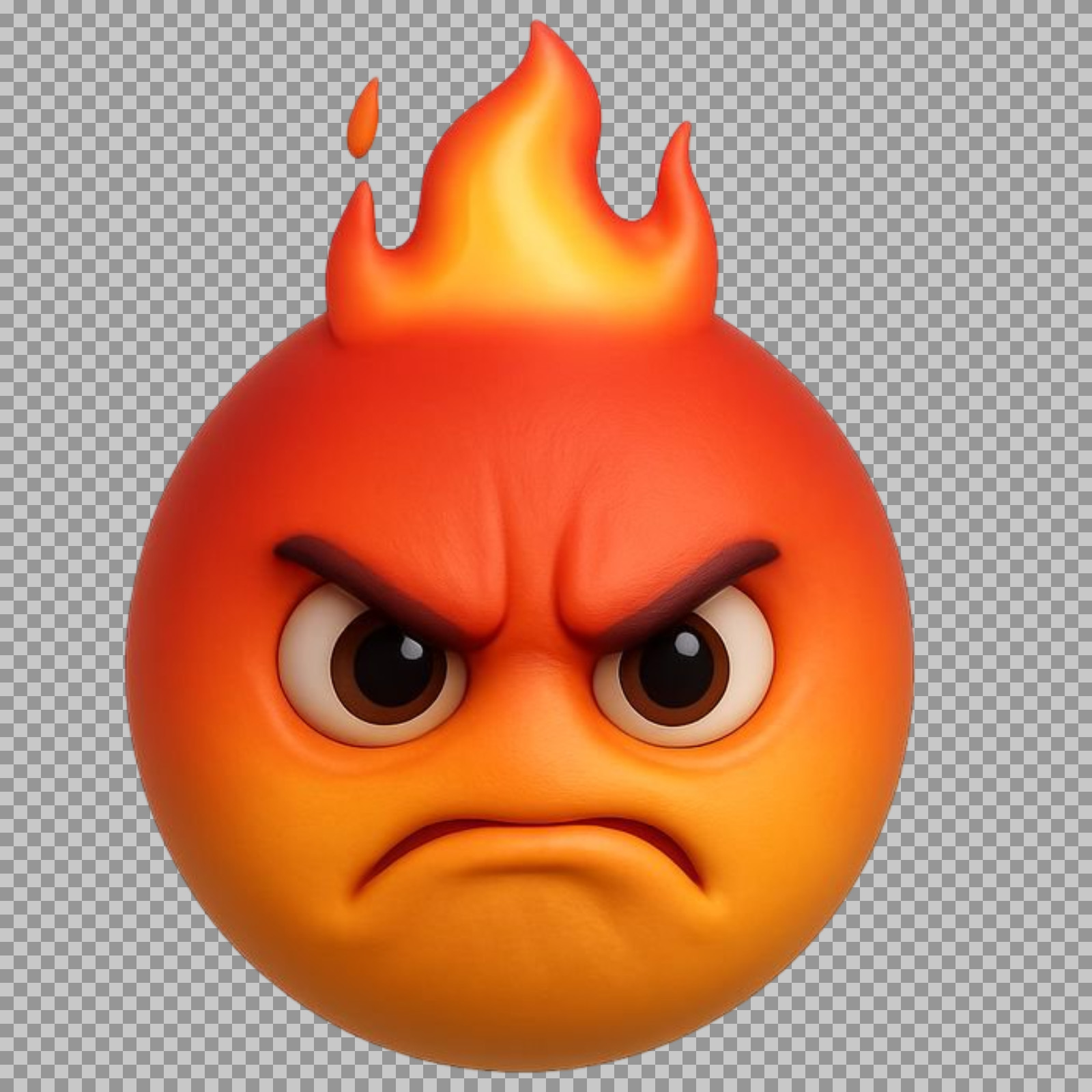 Angry Fire Emoji PNG | Free Transparent Download...