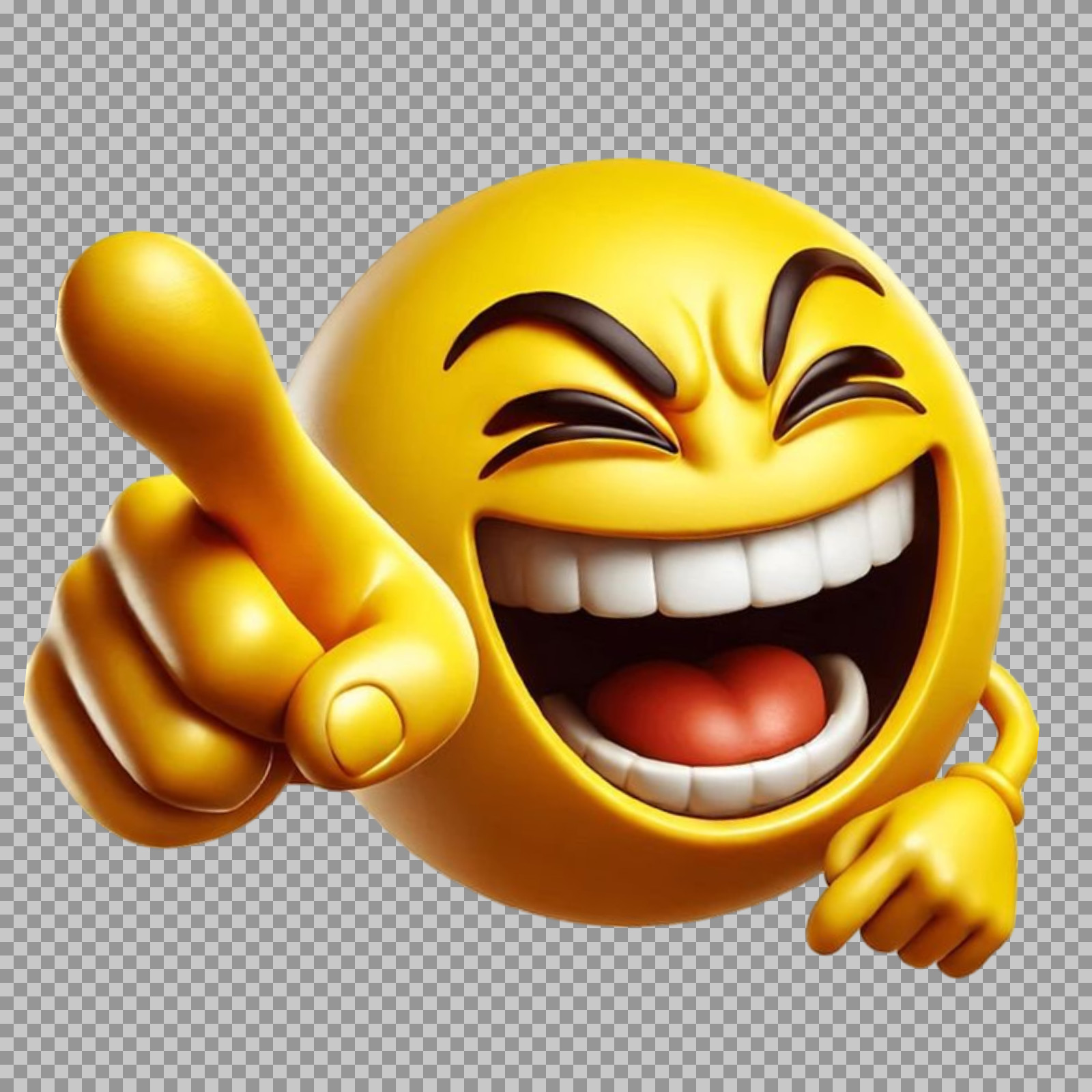 Laughing and Pointing Emoji PNG | Free Download