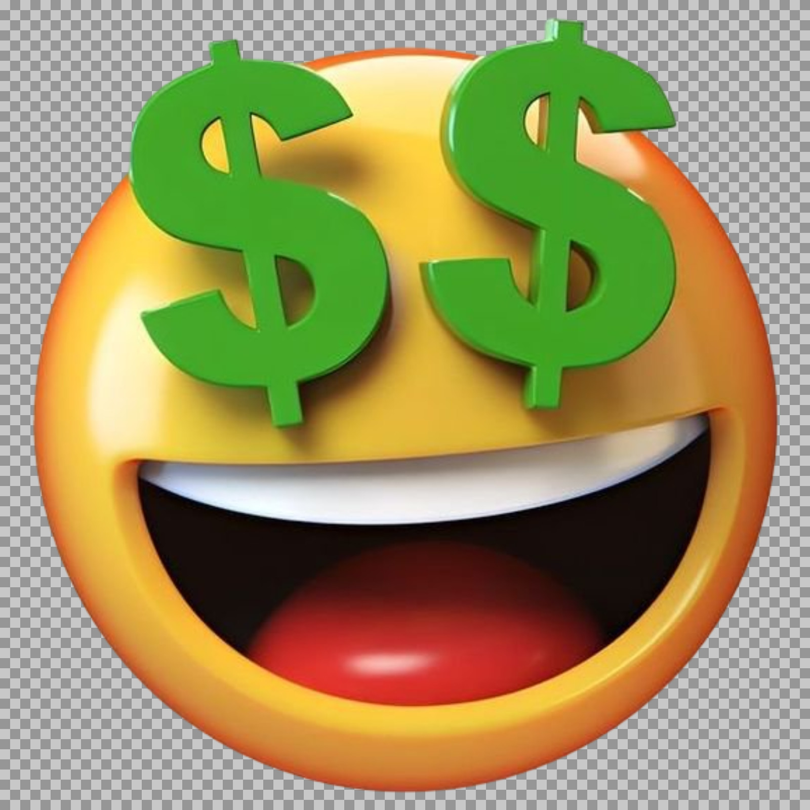 Money-Eye Emoji PNG | Free Transparent Dollar Sign Icon...