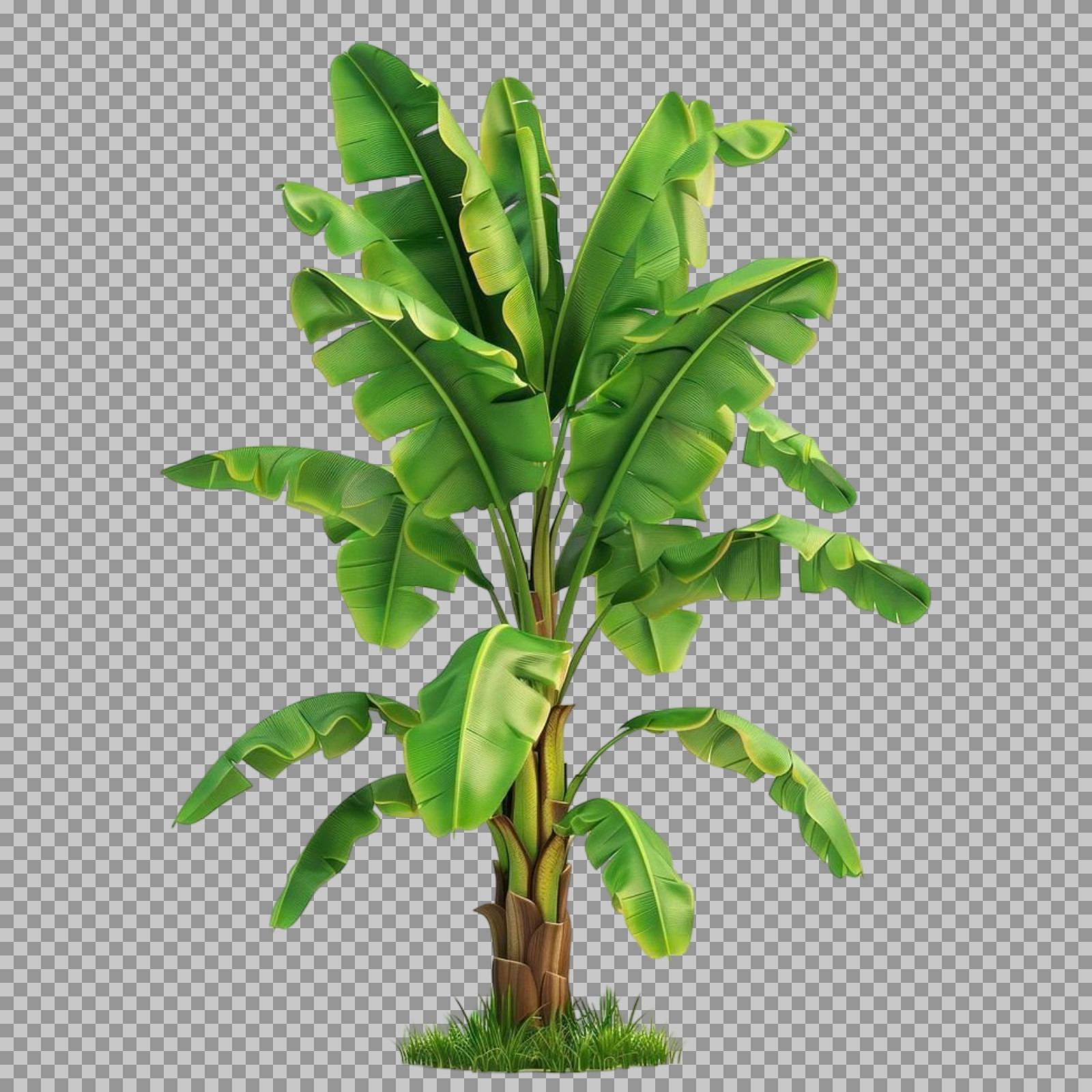 Banana Tree PNG Image on a Transparent Background | Tropical Plant