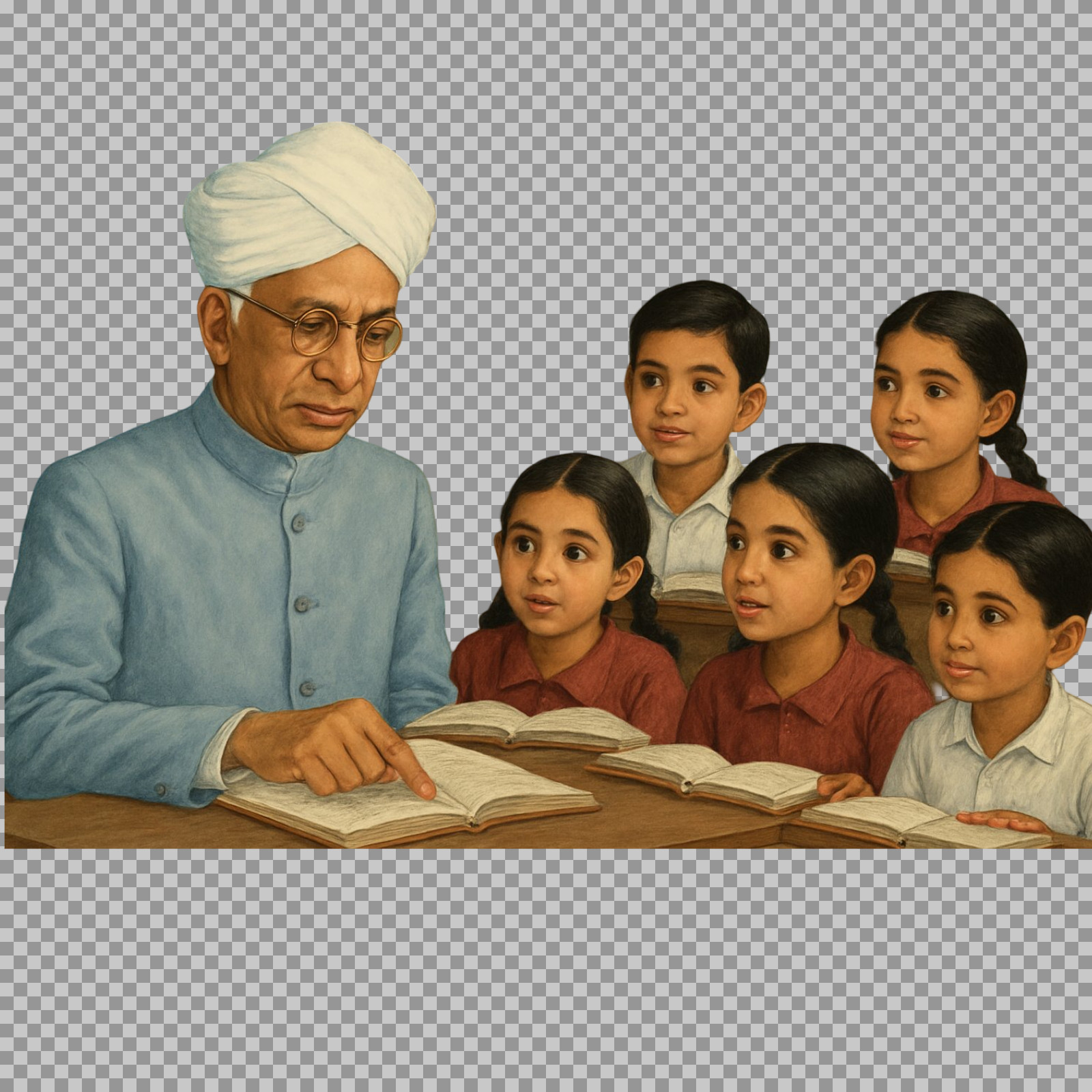 Dr. Radhakrishnan Teaching PNG | Teacher