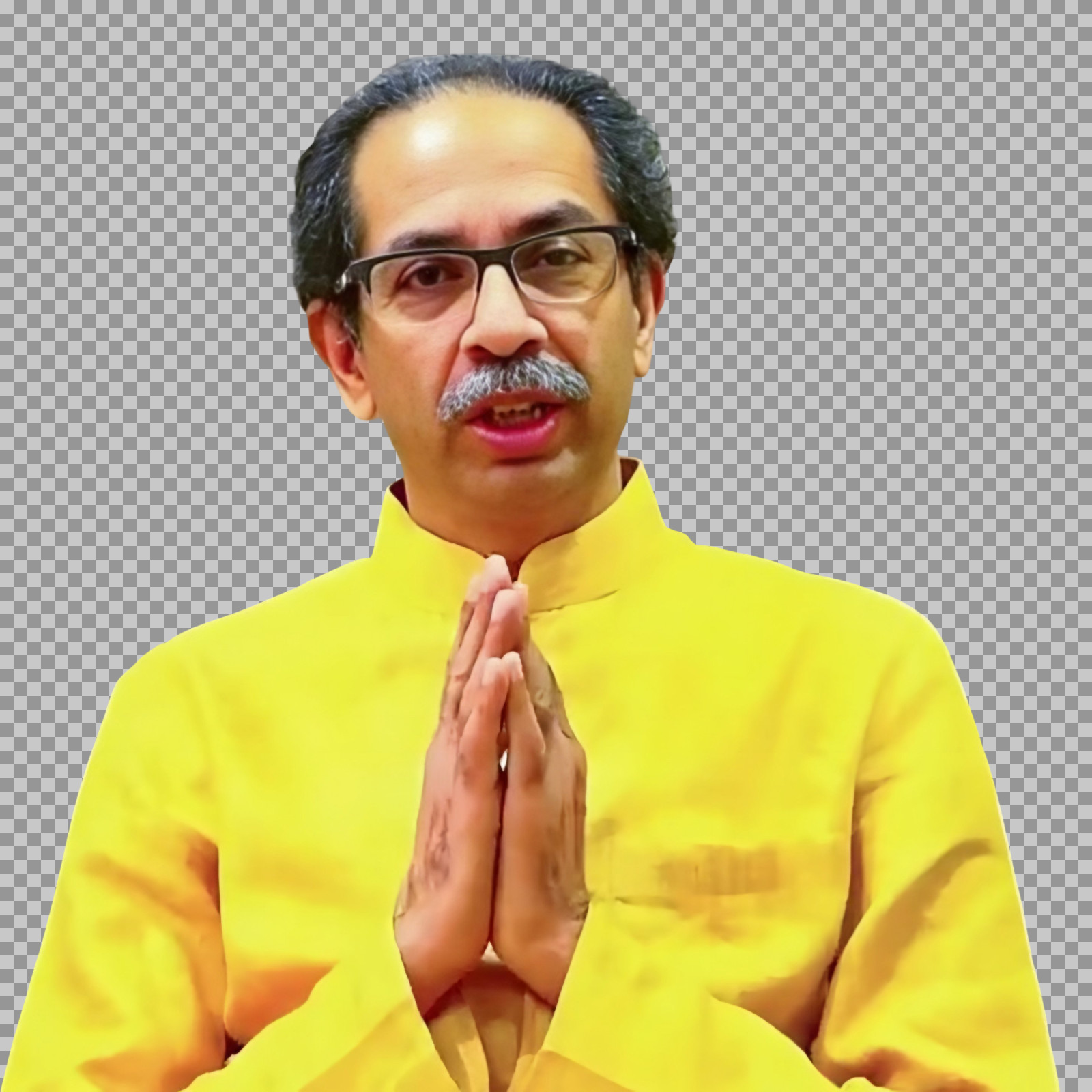 Uddhav Thackeray PNG Image | Transparent Photo with Namaste