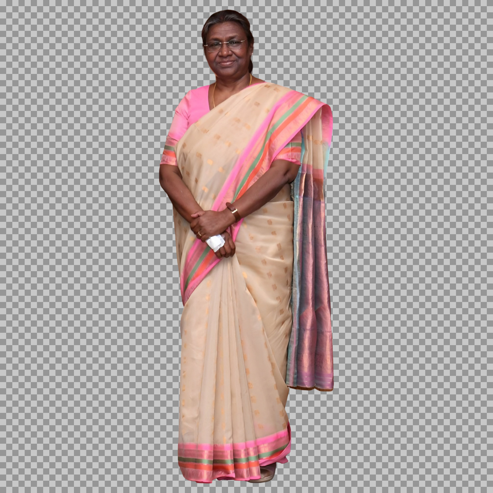 President Droupadi Murmu PNG | Full-Length Transparent Portrait...