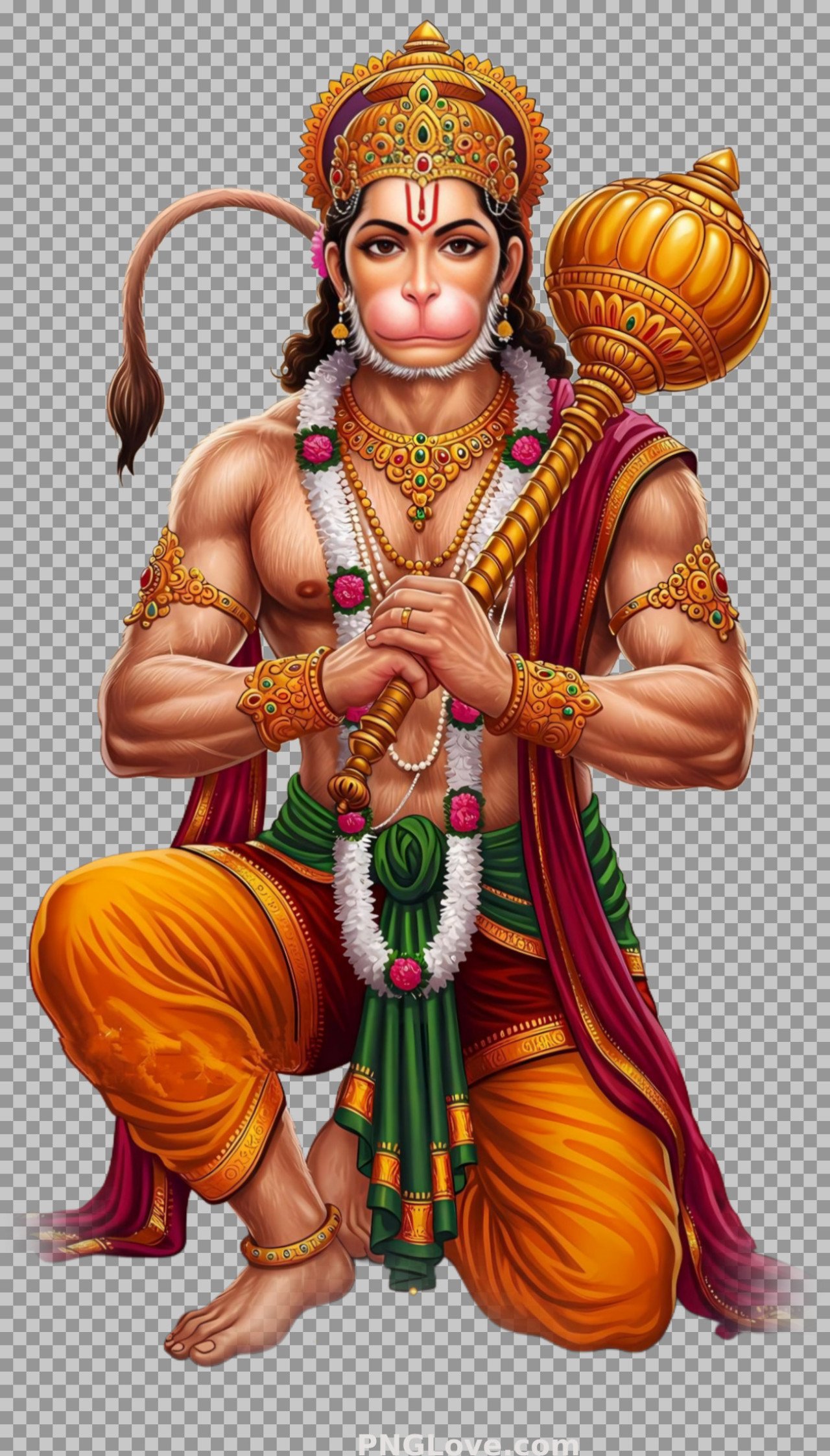 Lord Hanuman PNG transparent image download...