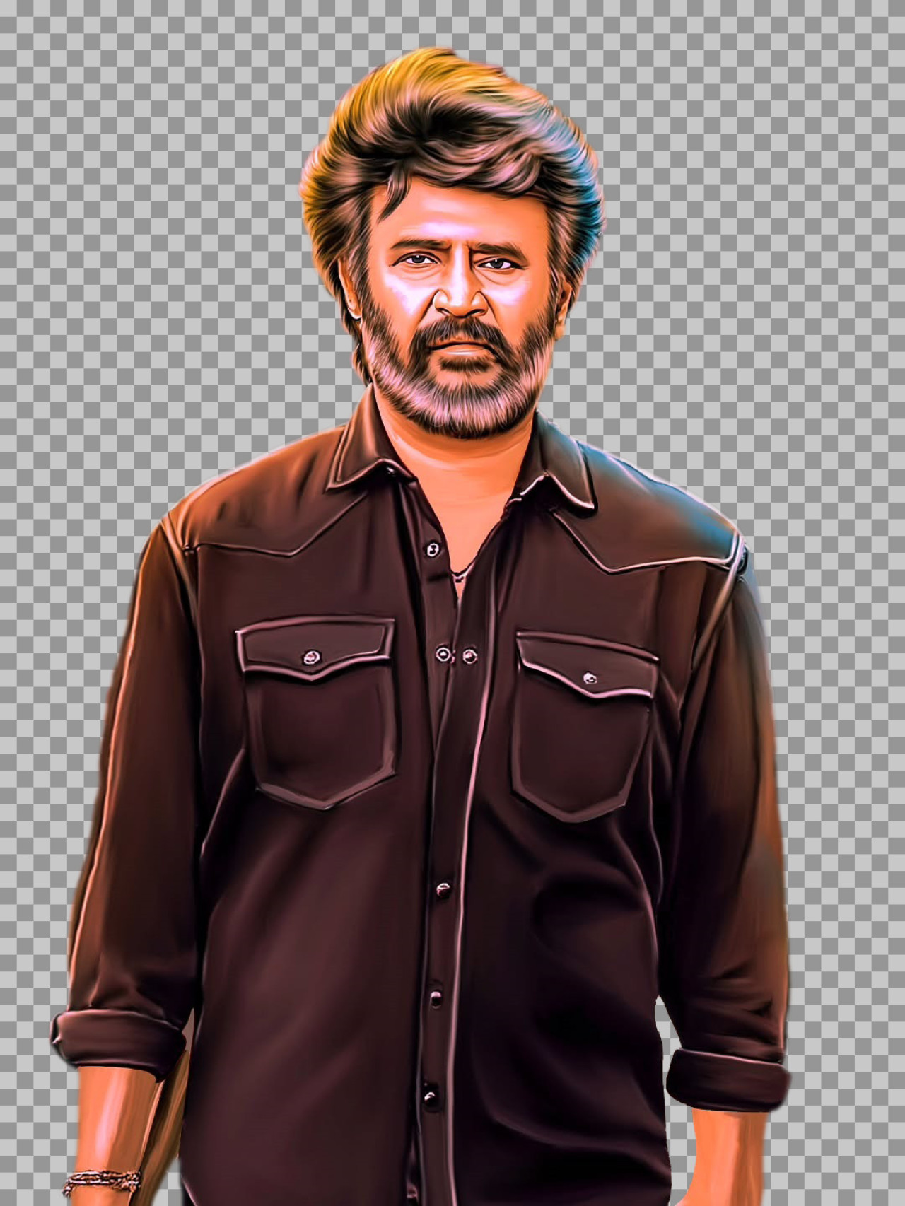 Rajinikanth Digital Art PNG | HD Transparent Image Download...