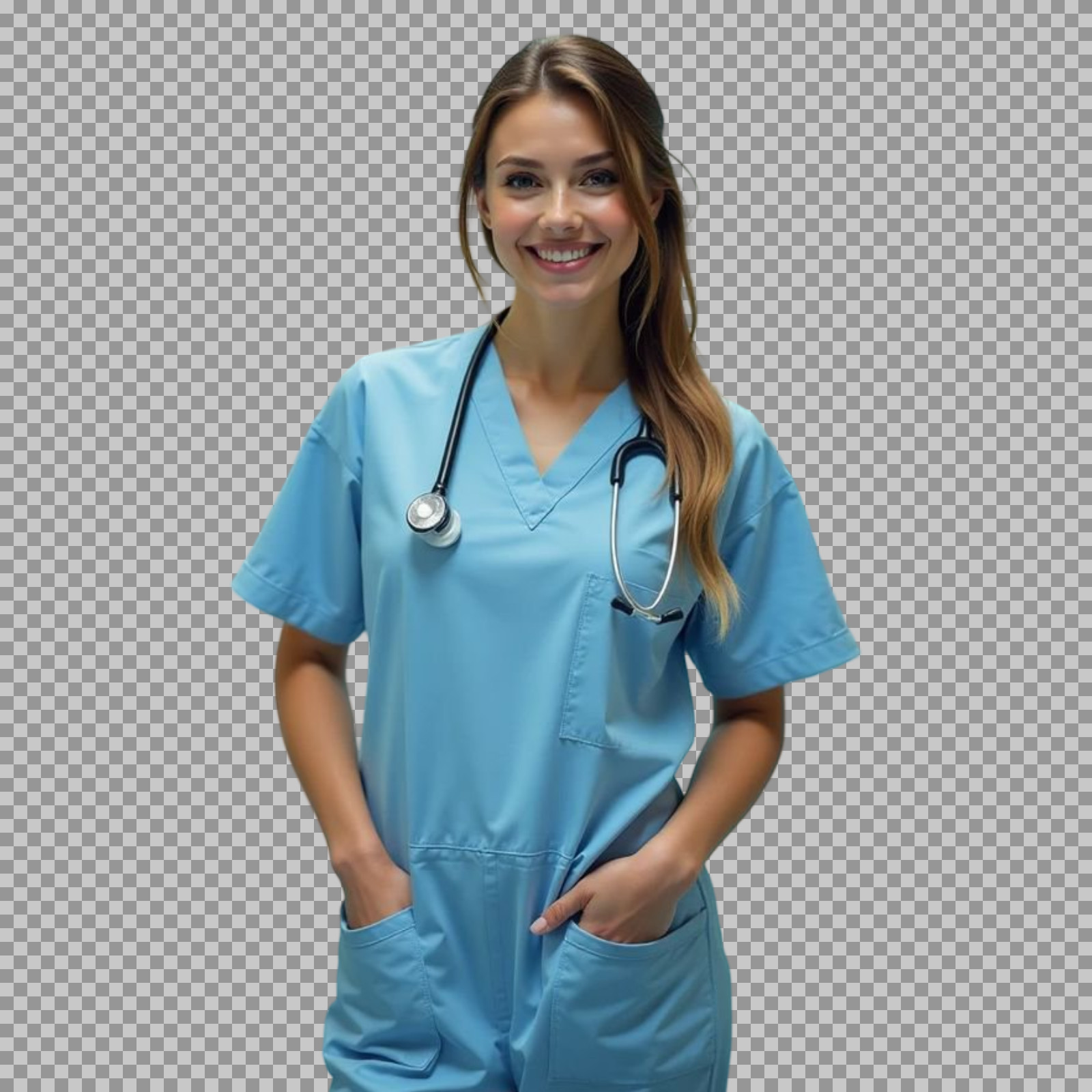 Smiling Female Nurse PNG | Healthcare Professional Image