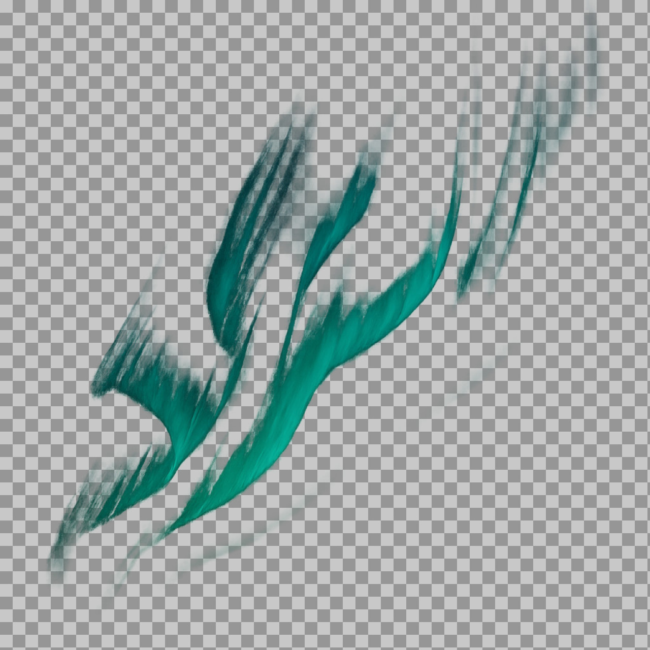 Abstract Teal & Green Flow png | Mysterious Ethereal Background...
