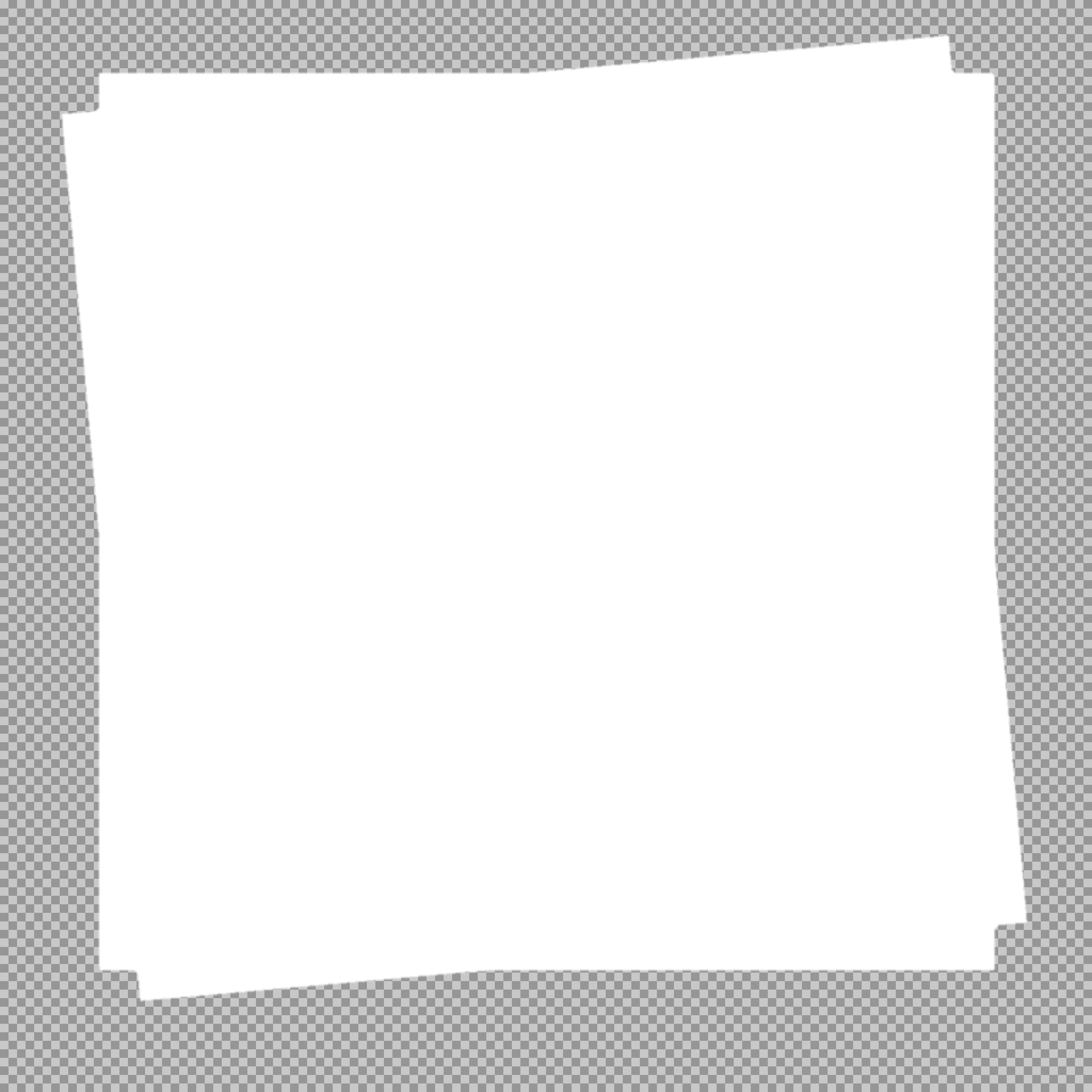 Stacked Paper Frame PNG | Layered White Photo Border