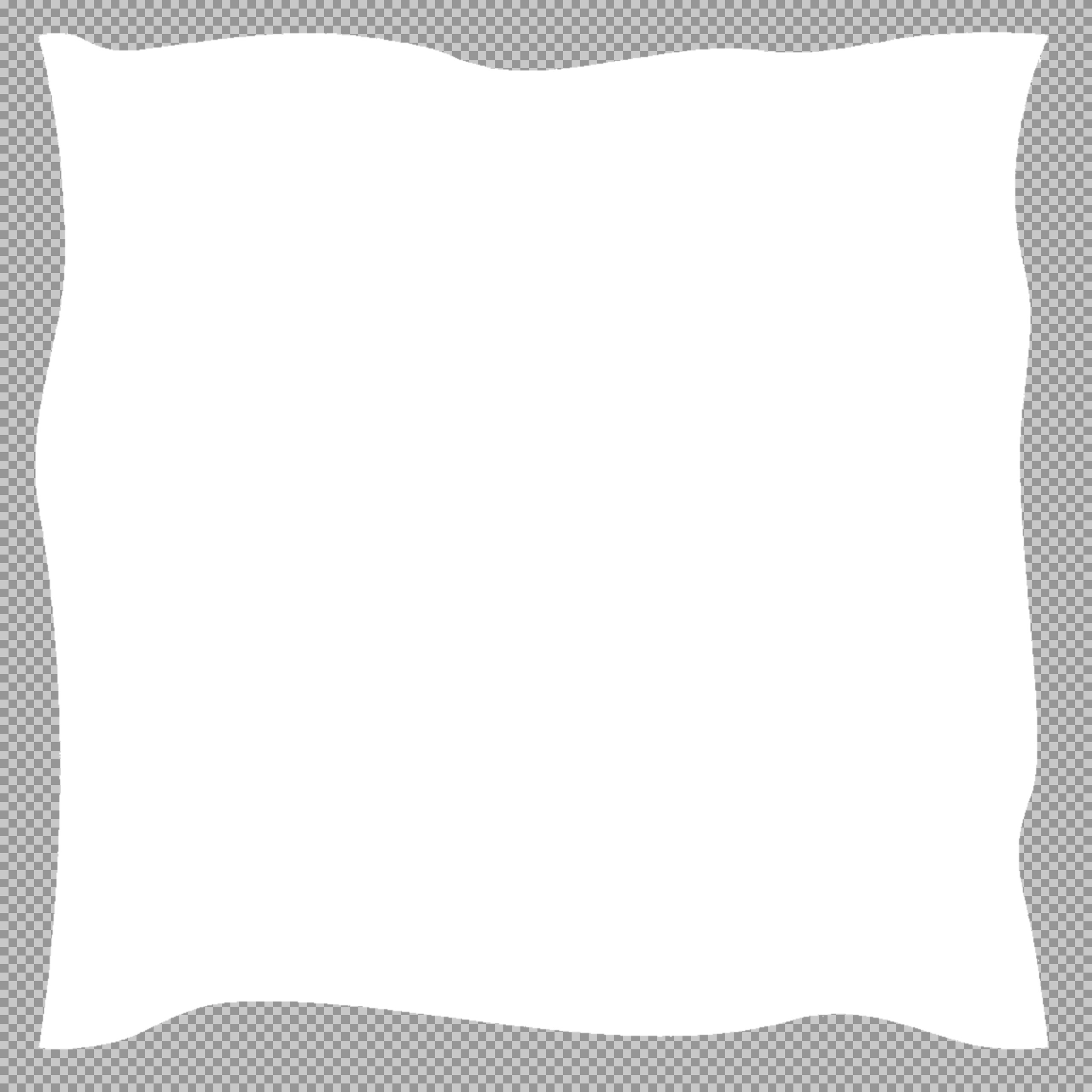 Wavy Frame PNG | Free White Waving Shape & Border