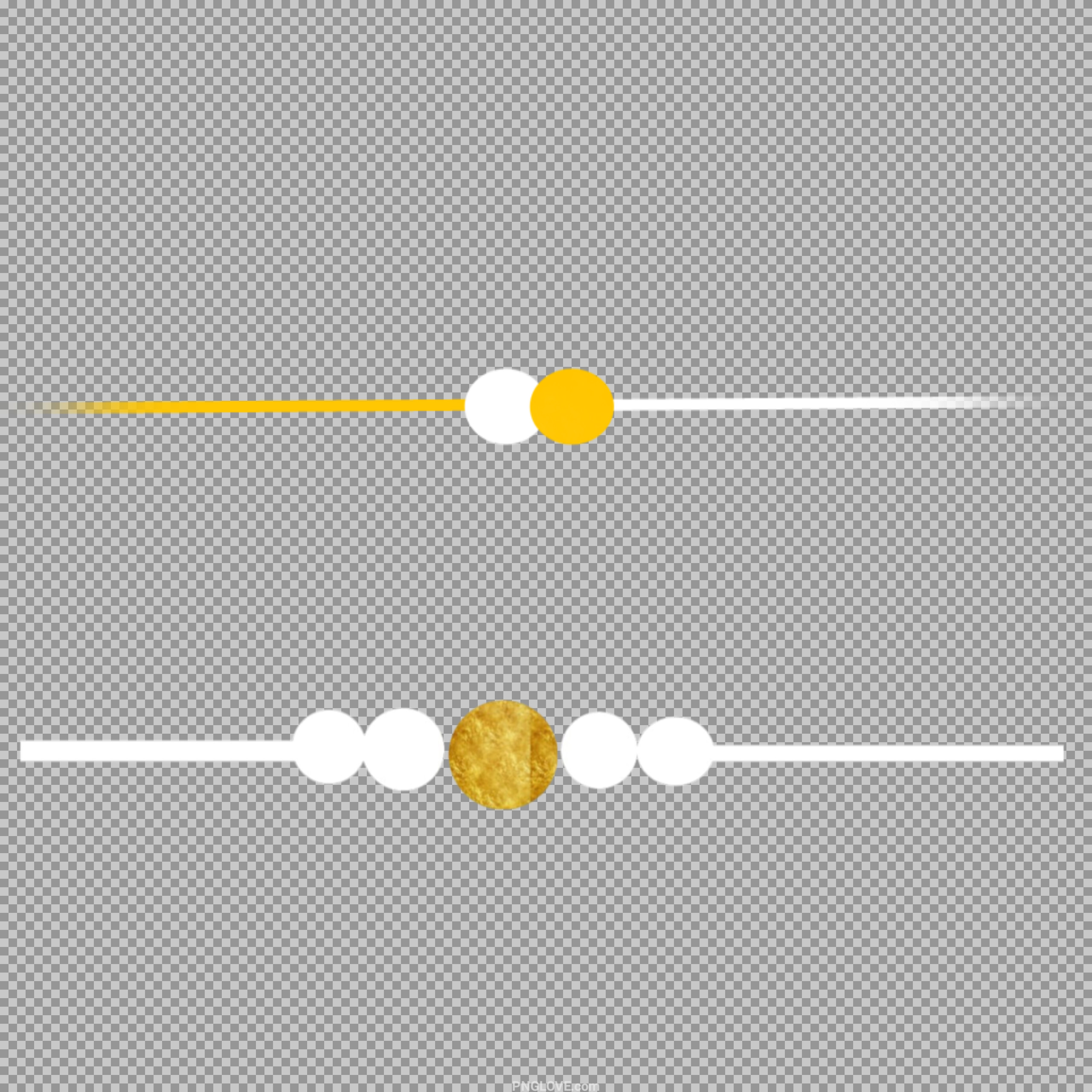 Gold & White Line Divider PNG | Free Download
