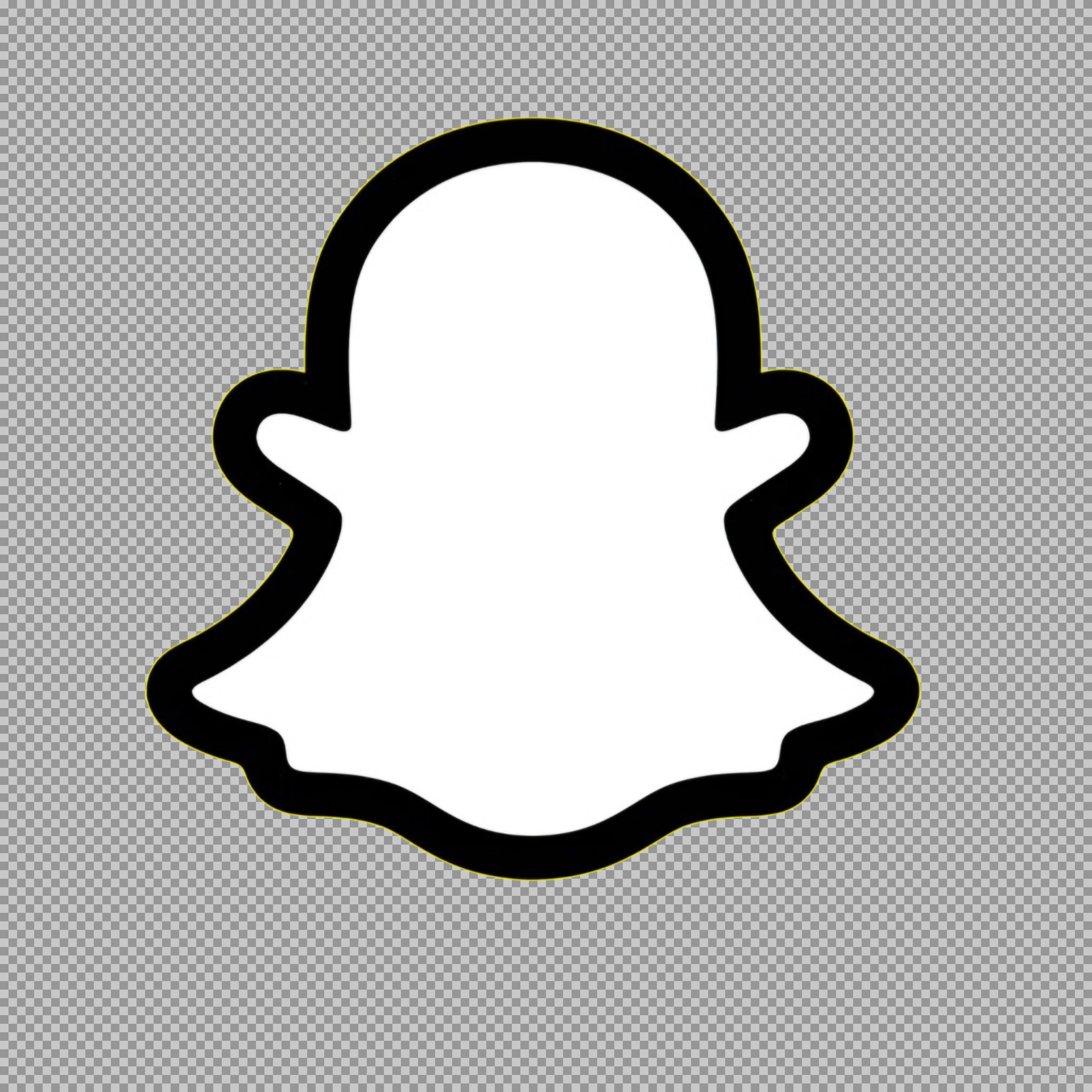 Snapchat ghost logo png transpernt images...