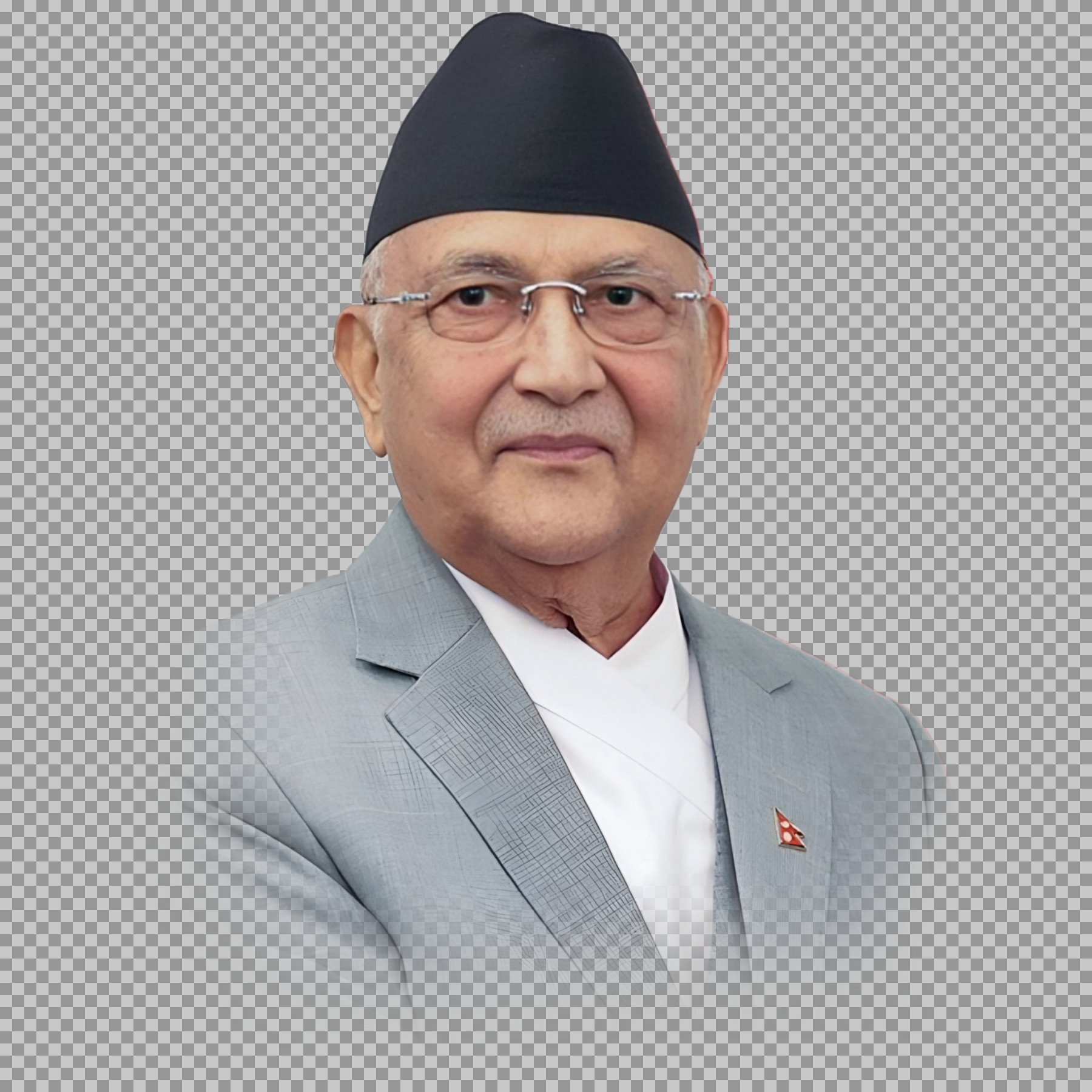 High-Quality KP Sharma Oli PNG Image | Former Nepal PM...