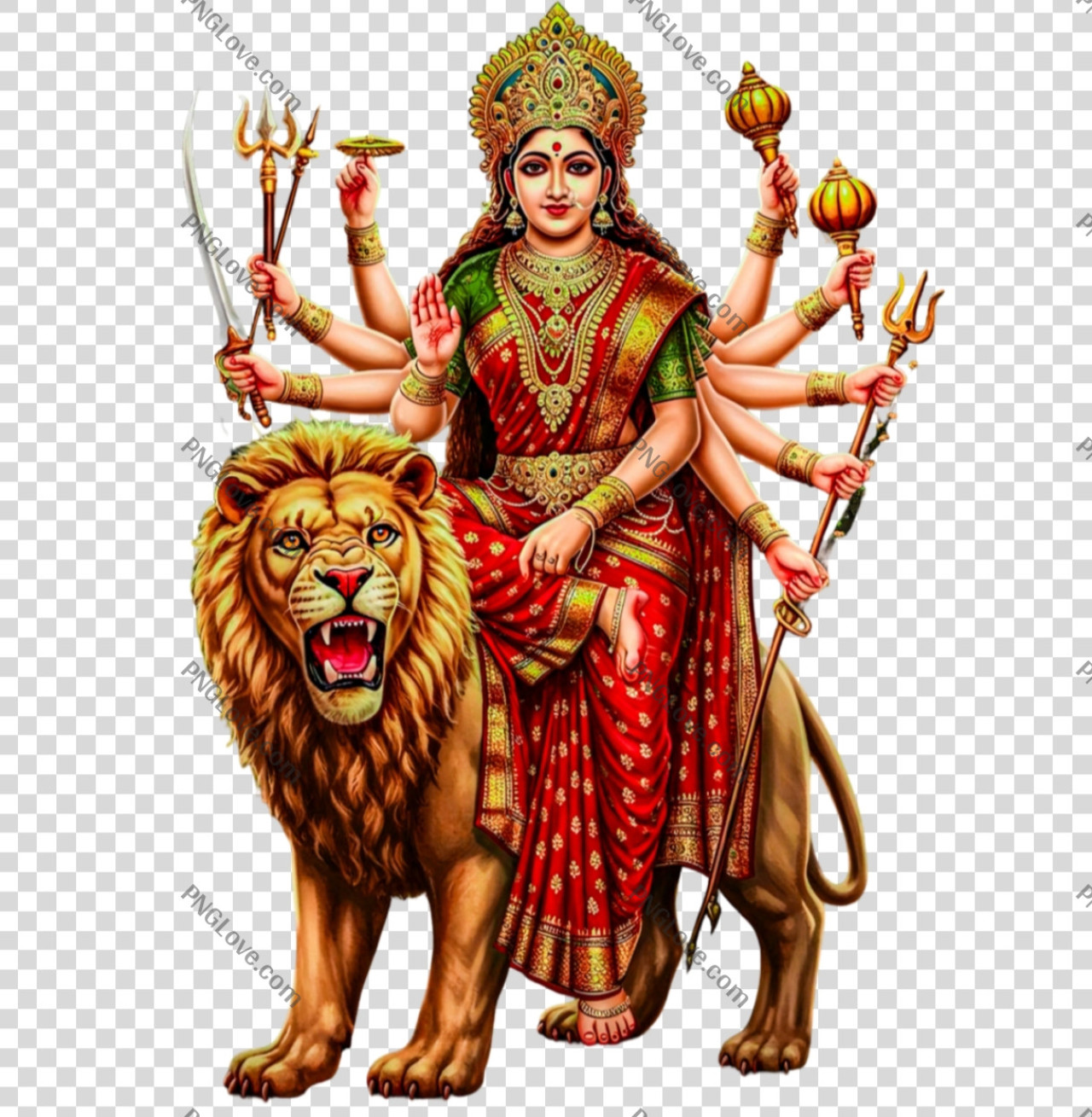 Maa Durga PNG HD Image | Sherawali Mata Photo PNG