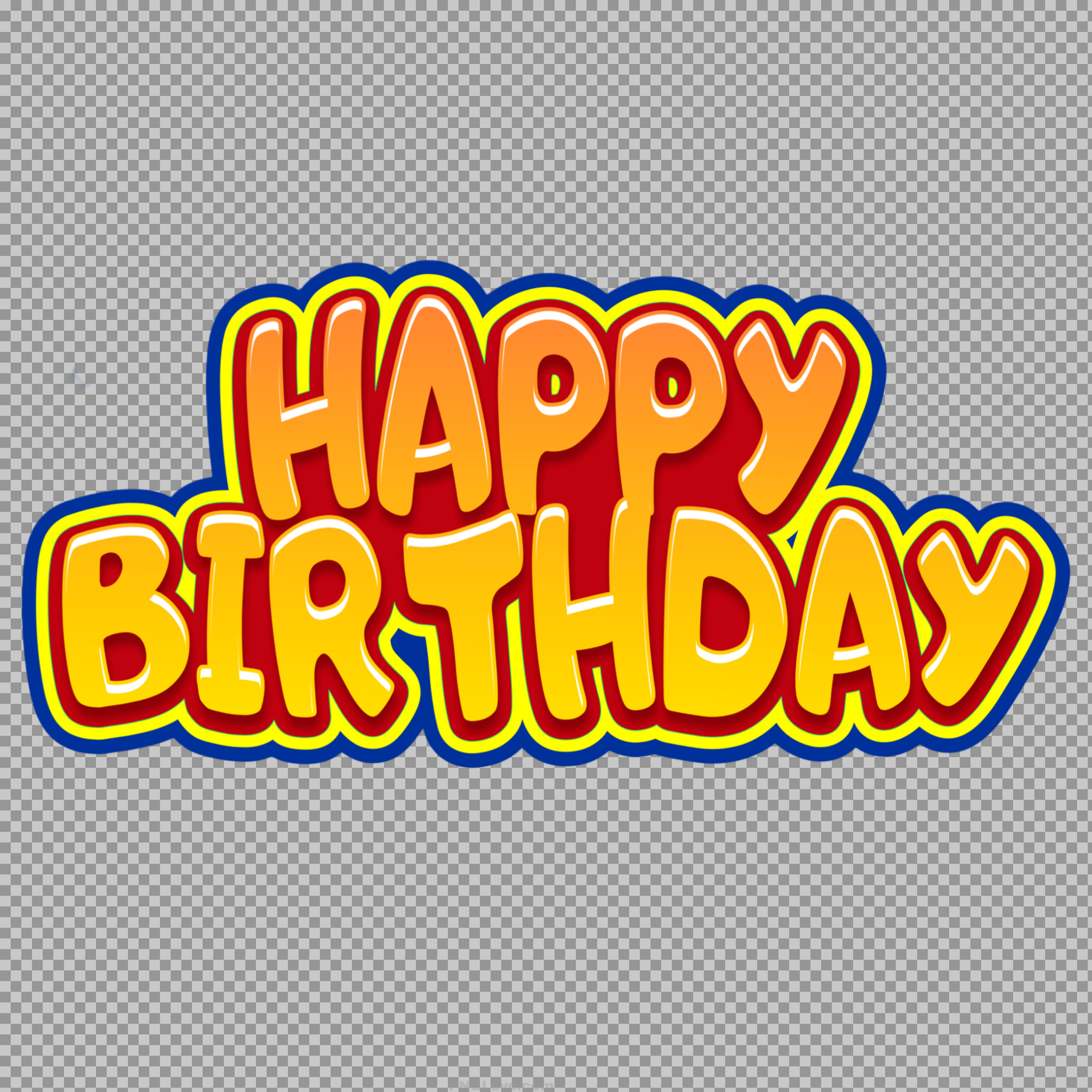 Colorful Happy Birthday Text PNG | Free Transparent Clipart...