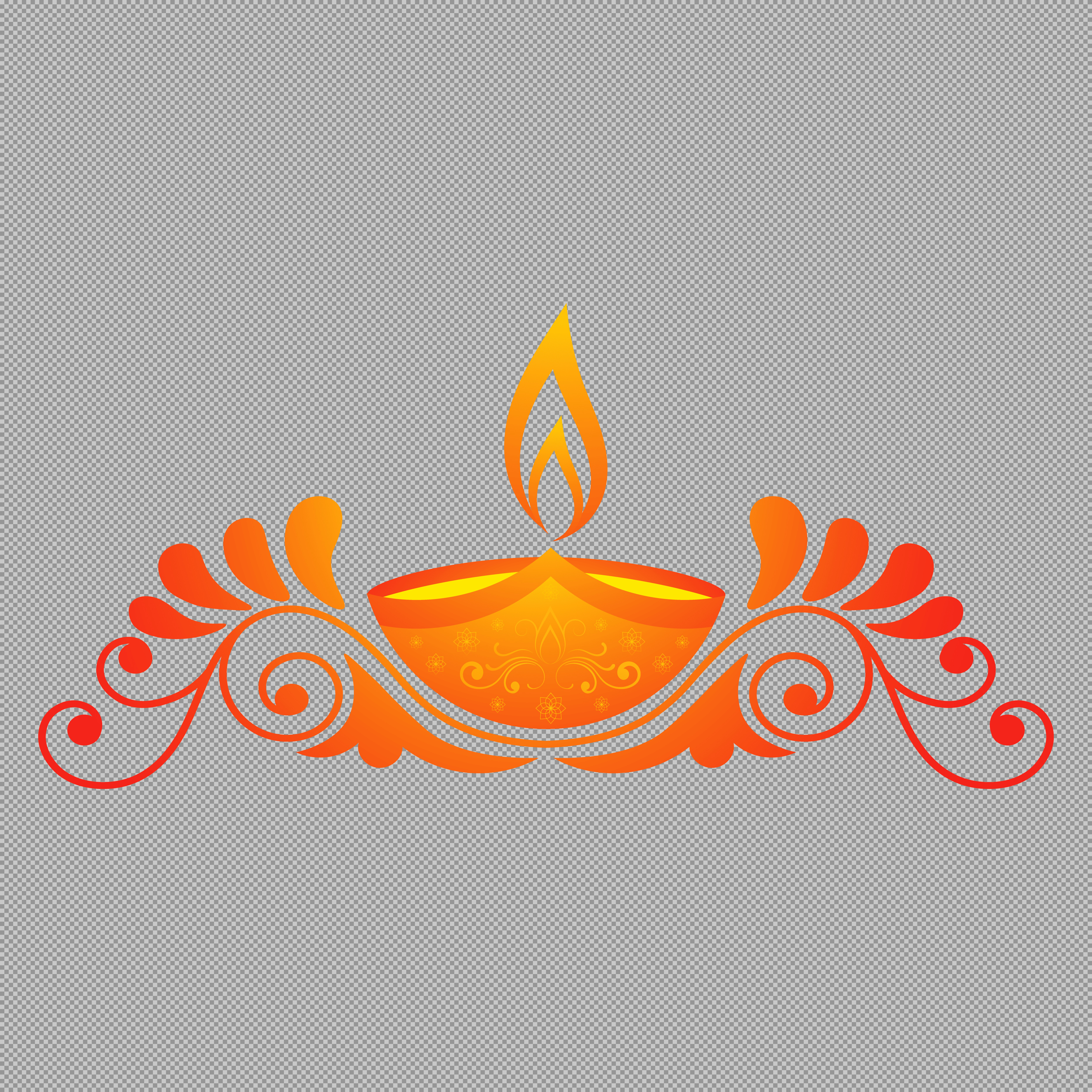 Decorative Diwali Diya PNG Illustration | Festival of Lights...