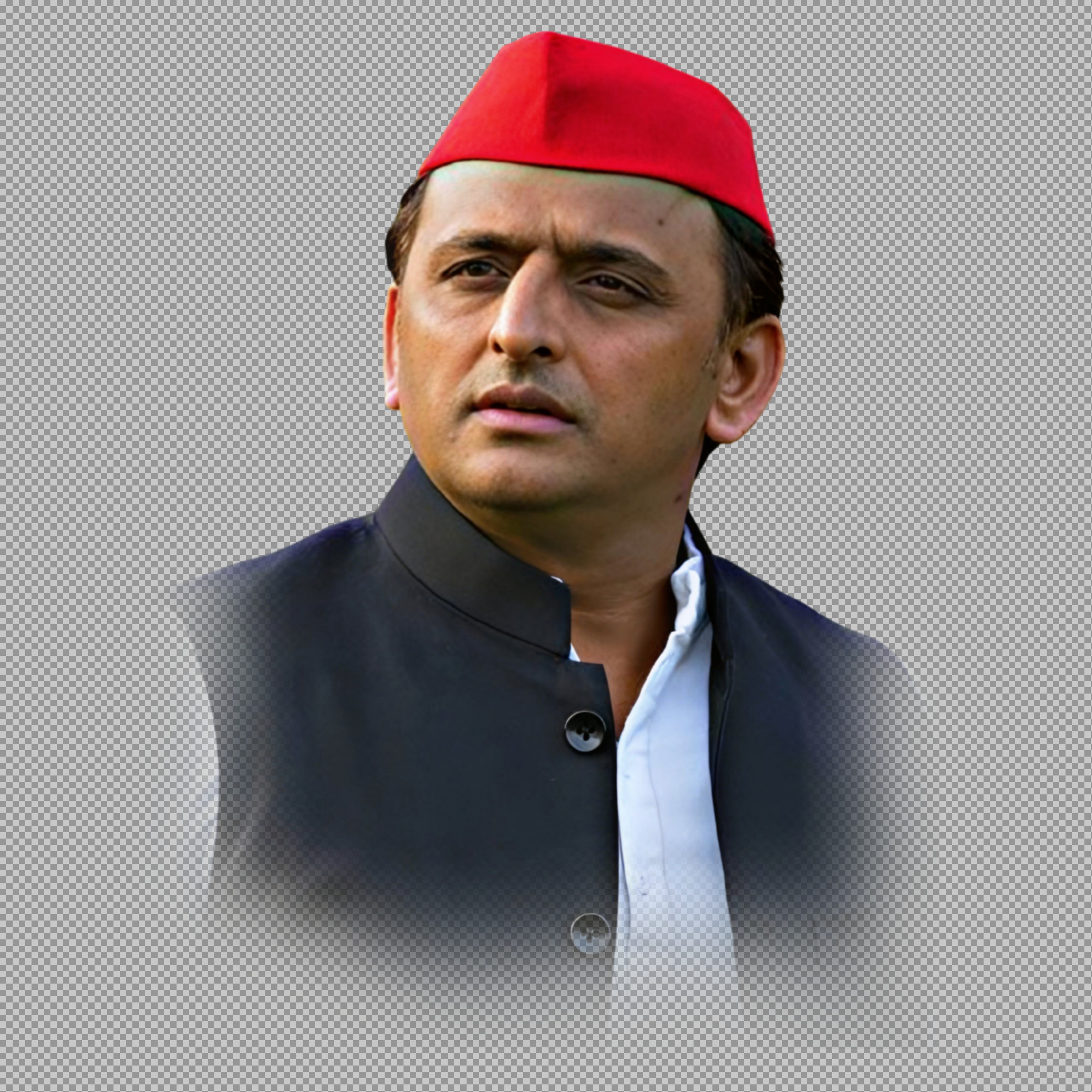 Akhilesh Yadav PNG | Samajwadi Party Leader with Red Cap | Transparent Image...