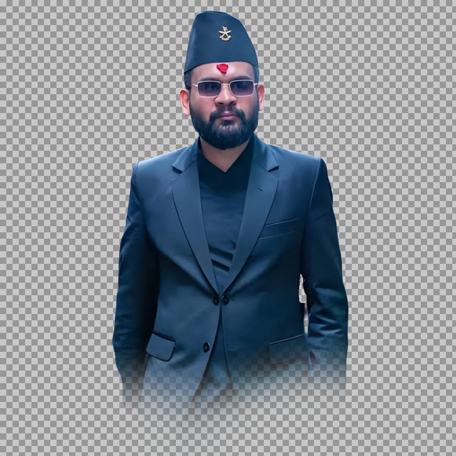 Formal PNG of Mayor Balen Shah in Nepali Dress