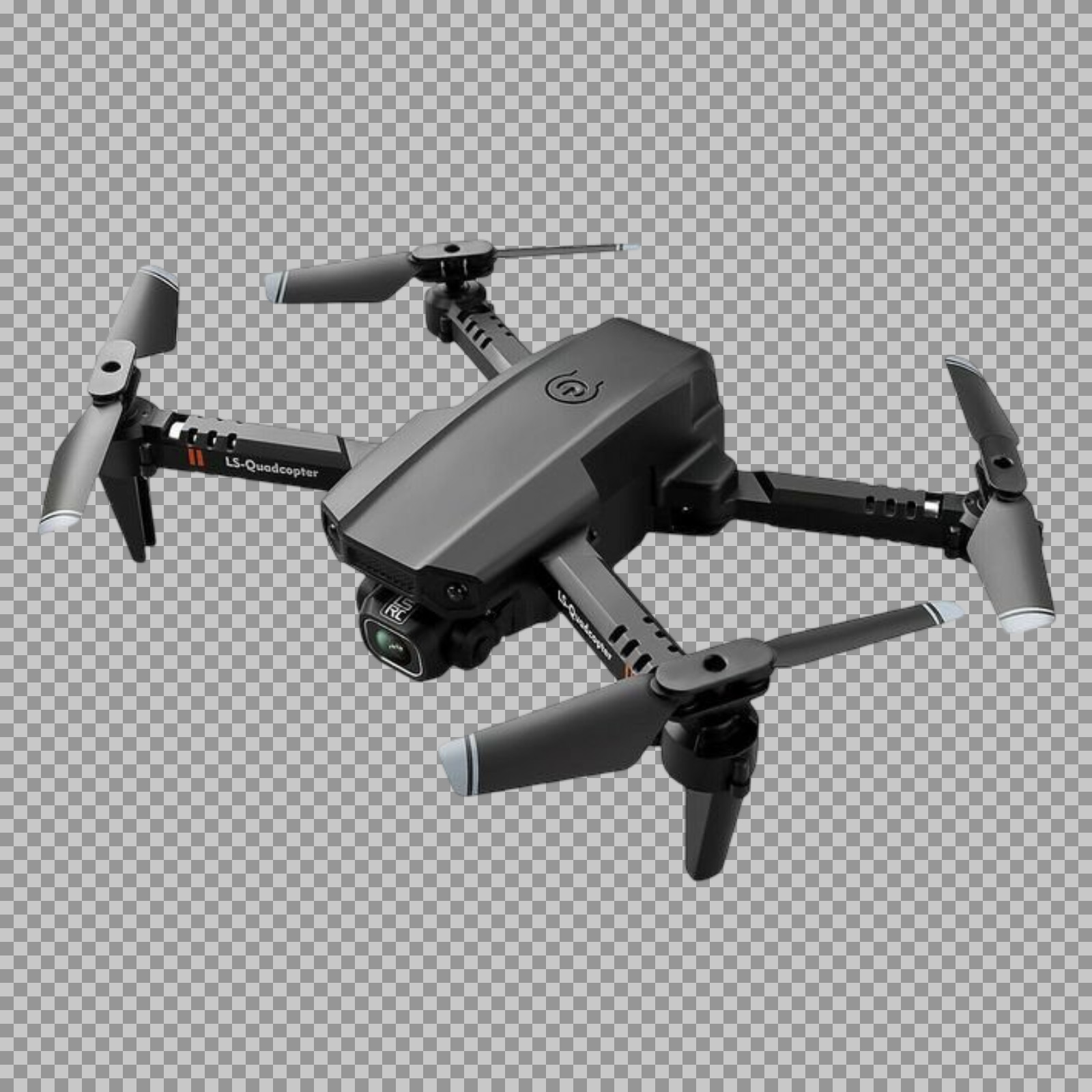 Foldable Black Camera Drone PNG | Free LS-Quadcopter Image...