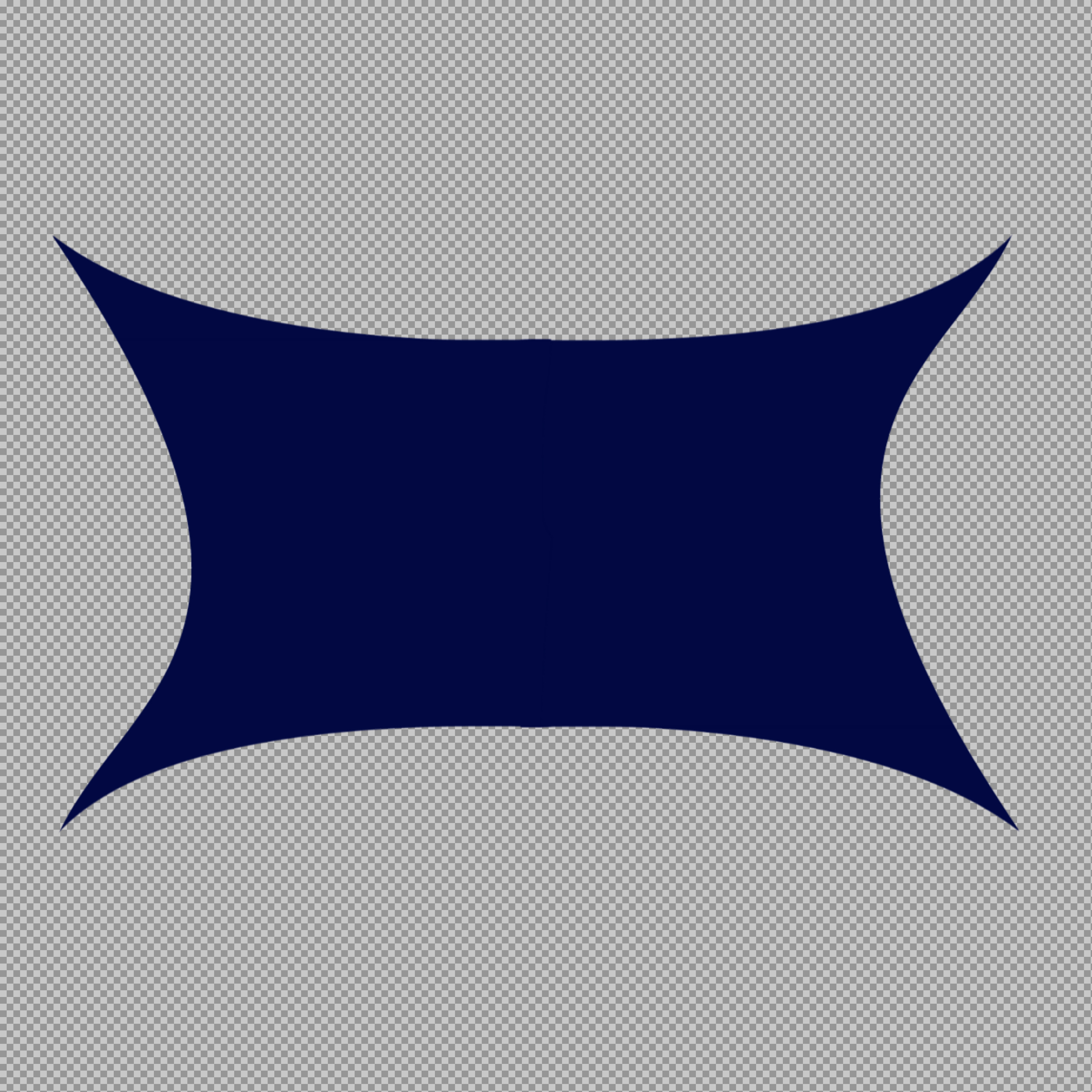 Dark Blue Concave Shape PNG | Free Geometric Graphic...