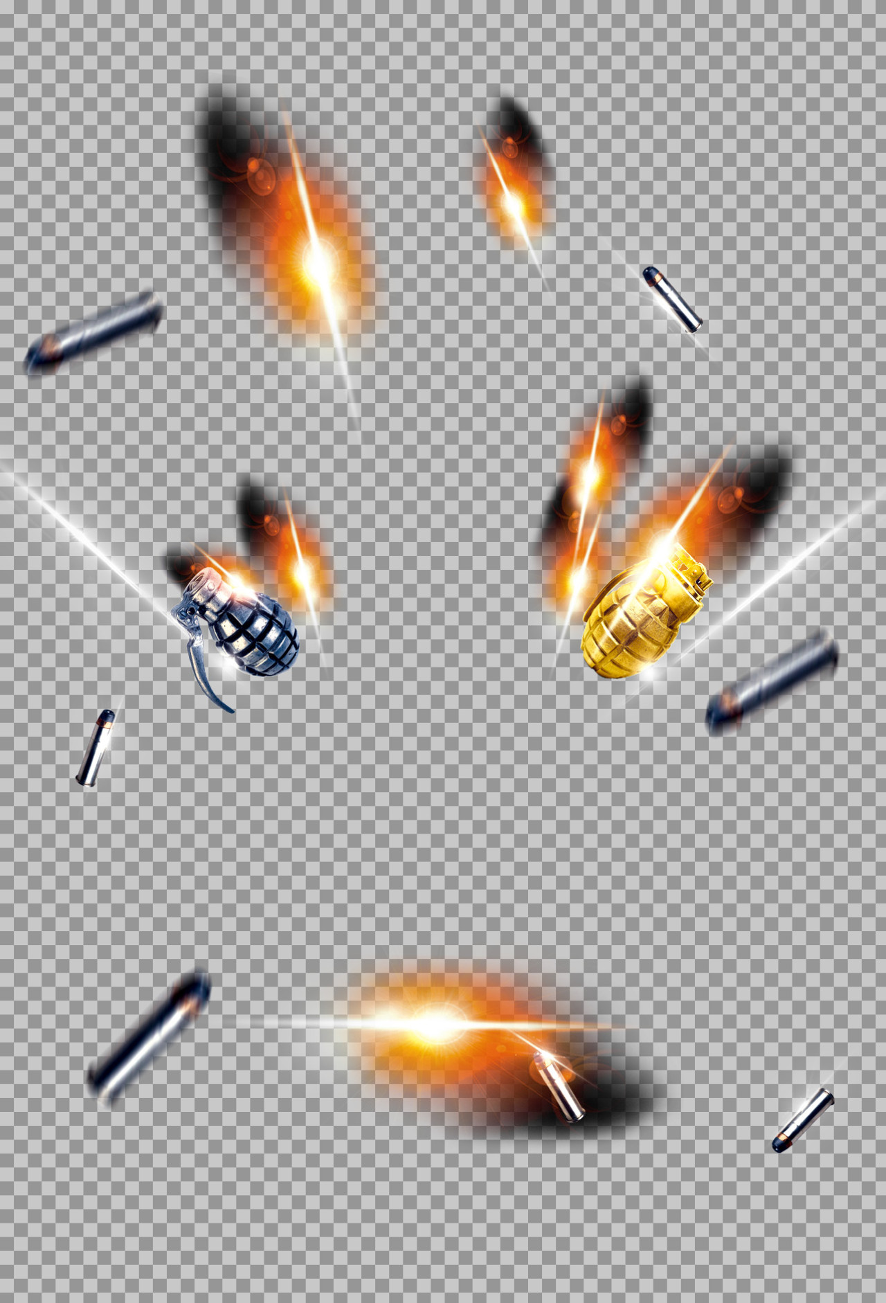 Action Effects PNG Pack | Grenades, Bullets & Explosions...