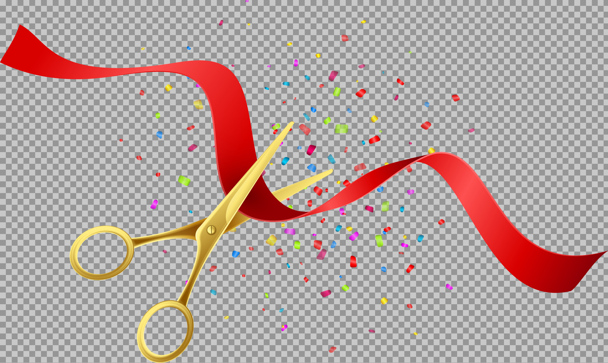 Grand Opening Ribbon Cutting PNG | Free Celebration Graphic