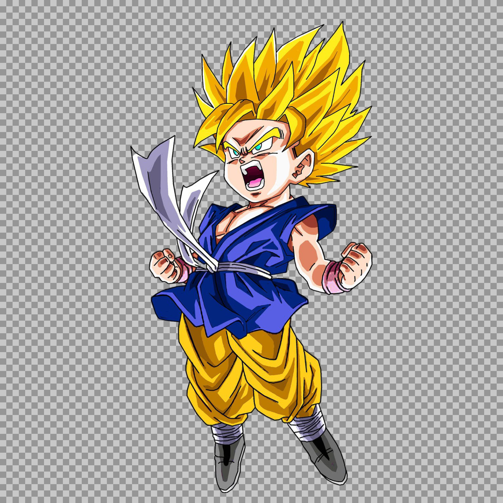 Super Saiyan Goten PNG | Free Transparent Dragon Ball Z Art