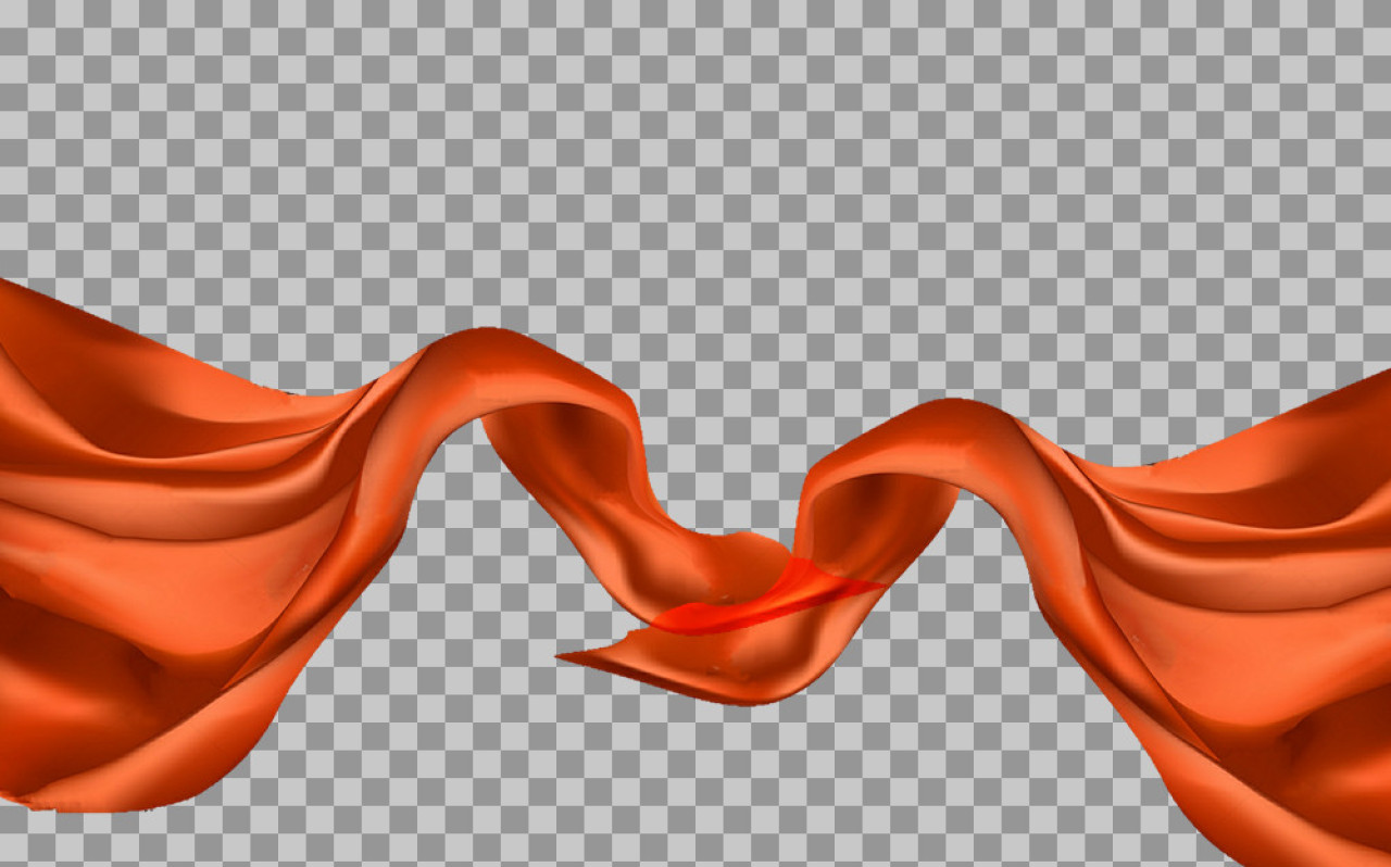 Flowing Orange Silk PNG | Free Transparent Fabric Overlay...