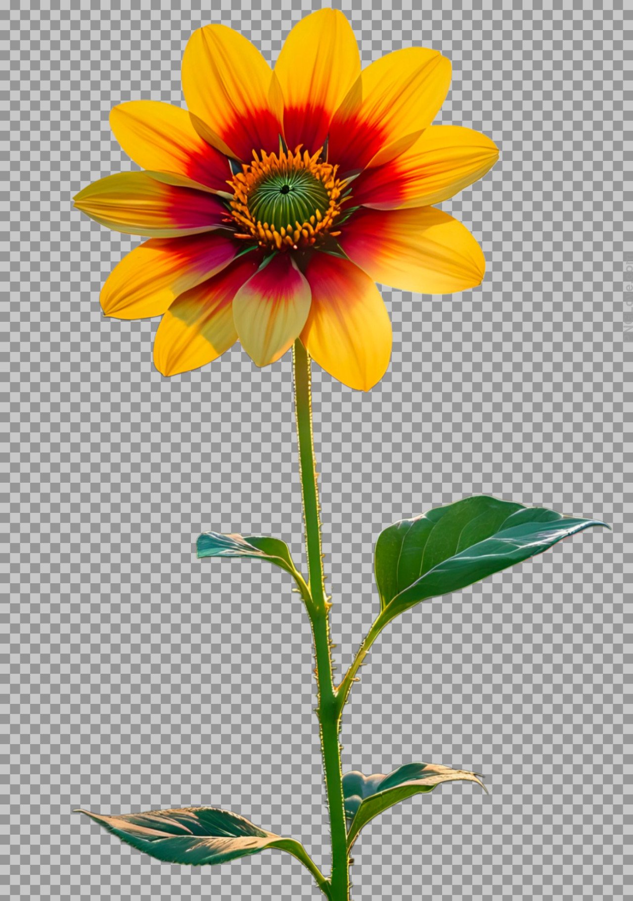 Yellow cosmos flower PNG image download
