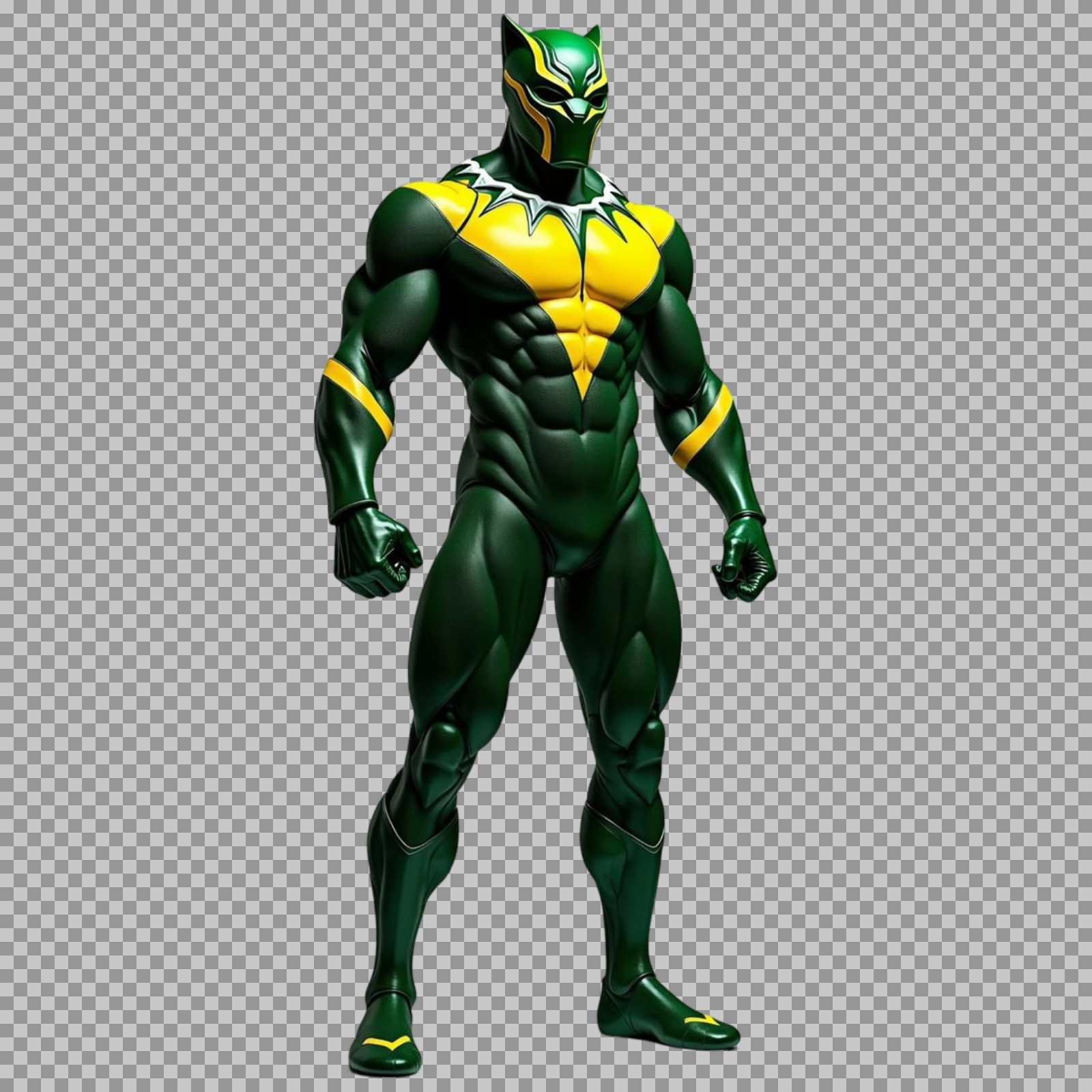Green Panther Superhero PNG | Black Panther Concept Art