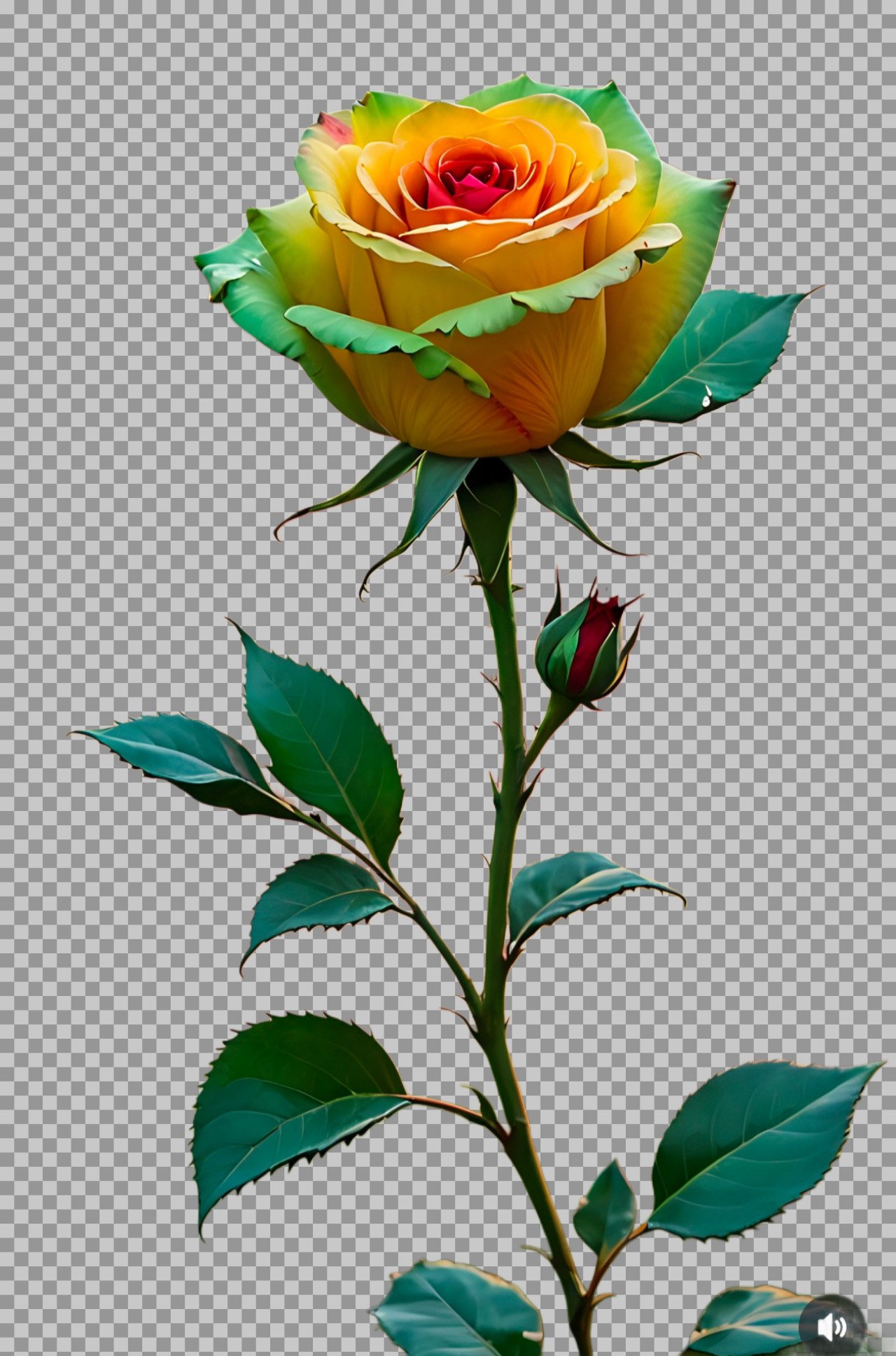 Yellow green rose flower PNG image download...