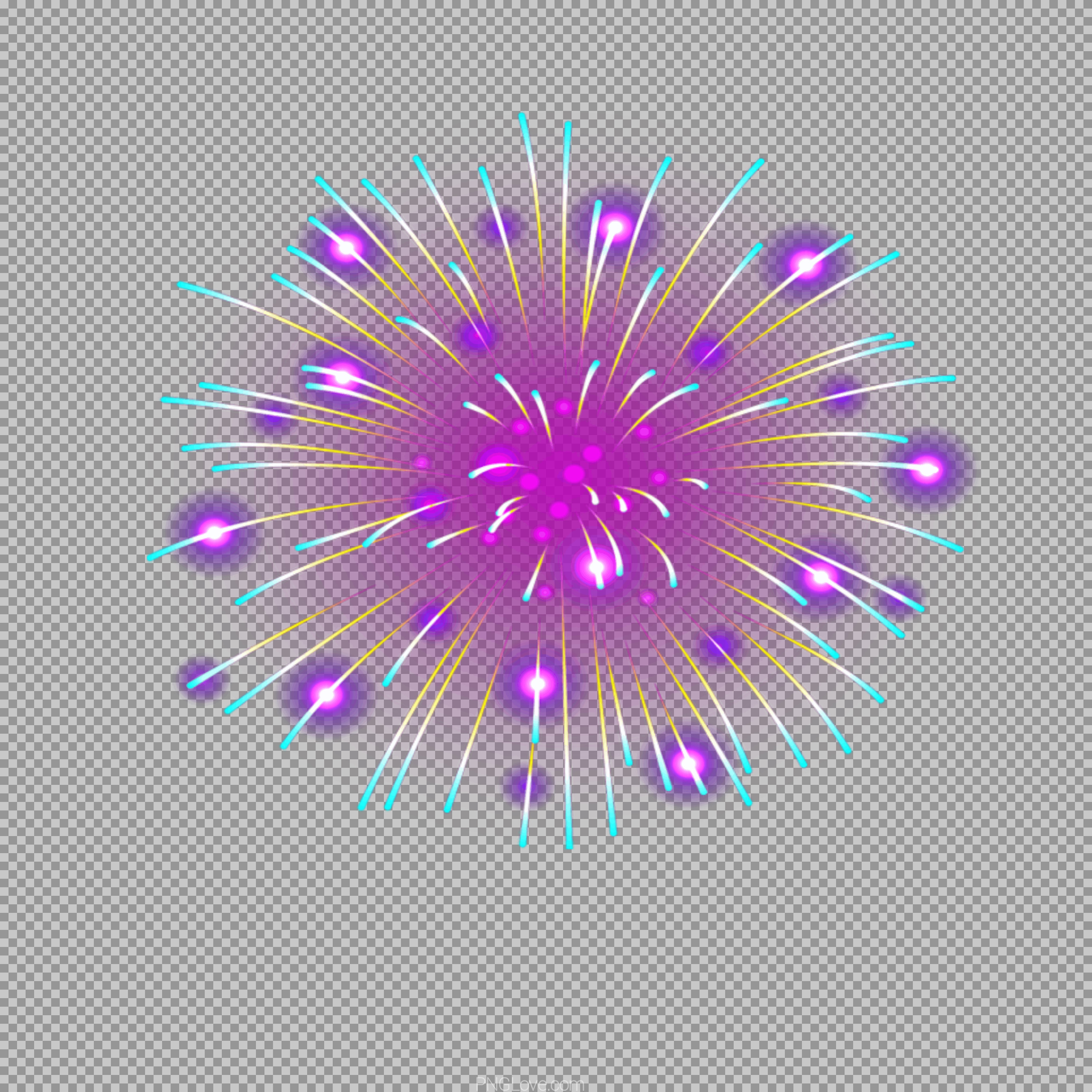 Colorful Firework Burst PNG | Free Celebration Clipart
