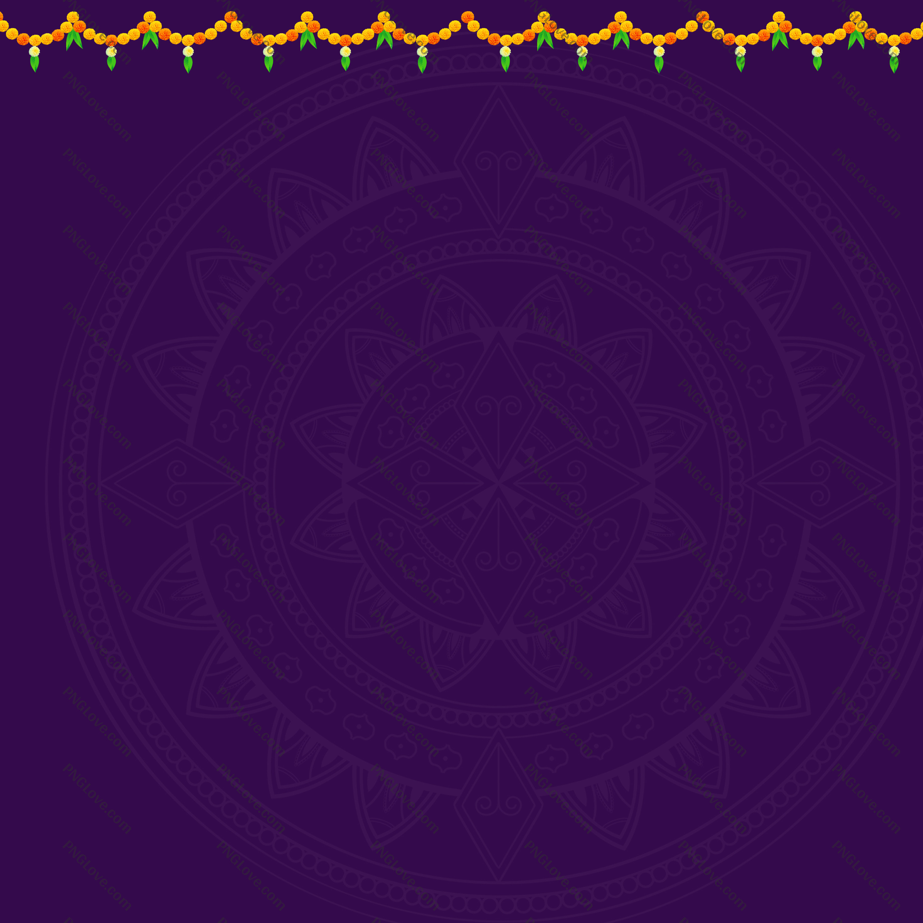 Indian Festival Background with Marigold Toran | Free Download