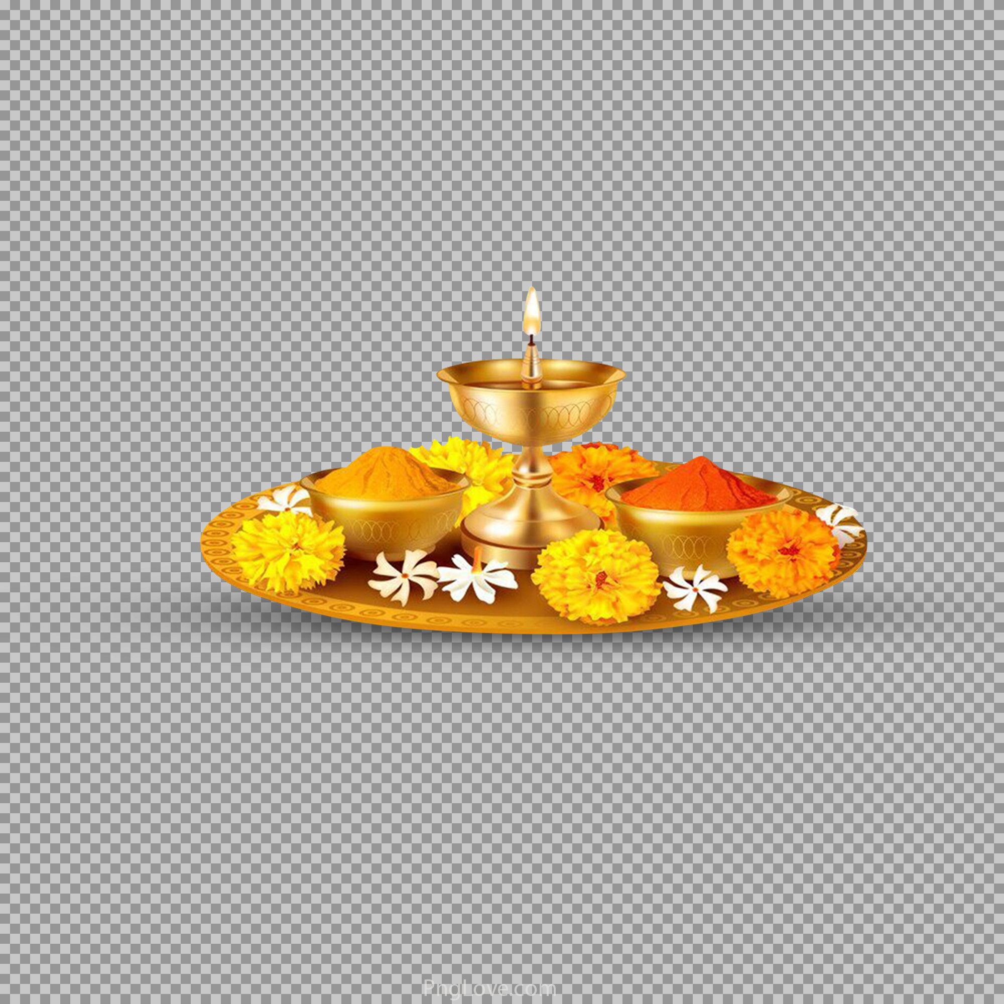 Puja Thali PNG | Free HD Download for Diwali & Festivals