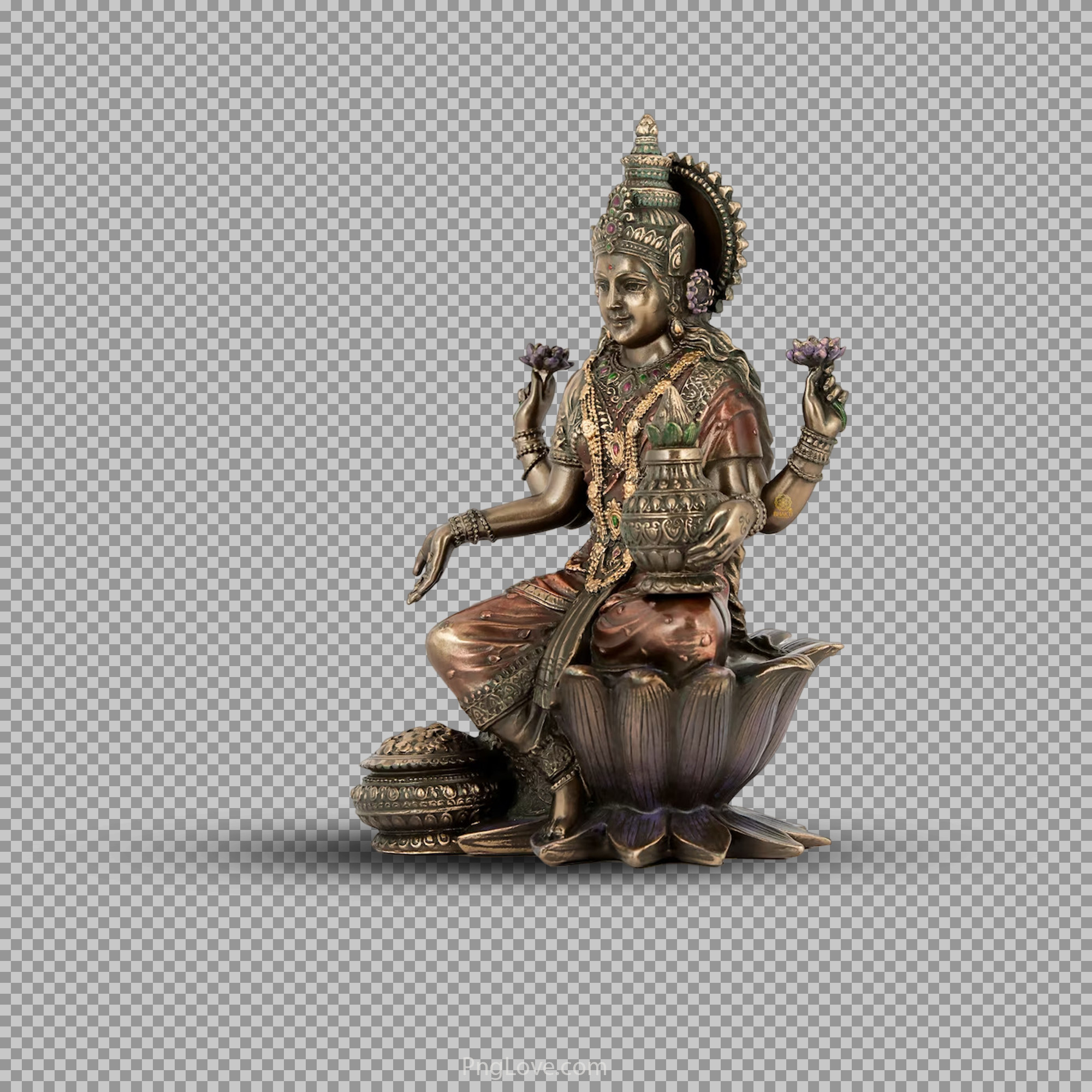 Goddess Lakshmi Statue PNG | Free HD Idol Download