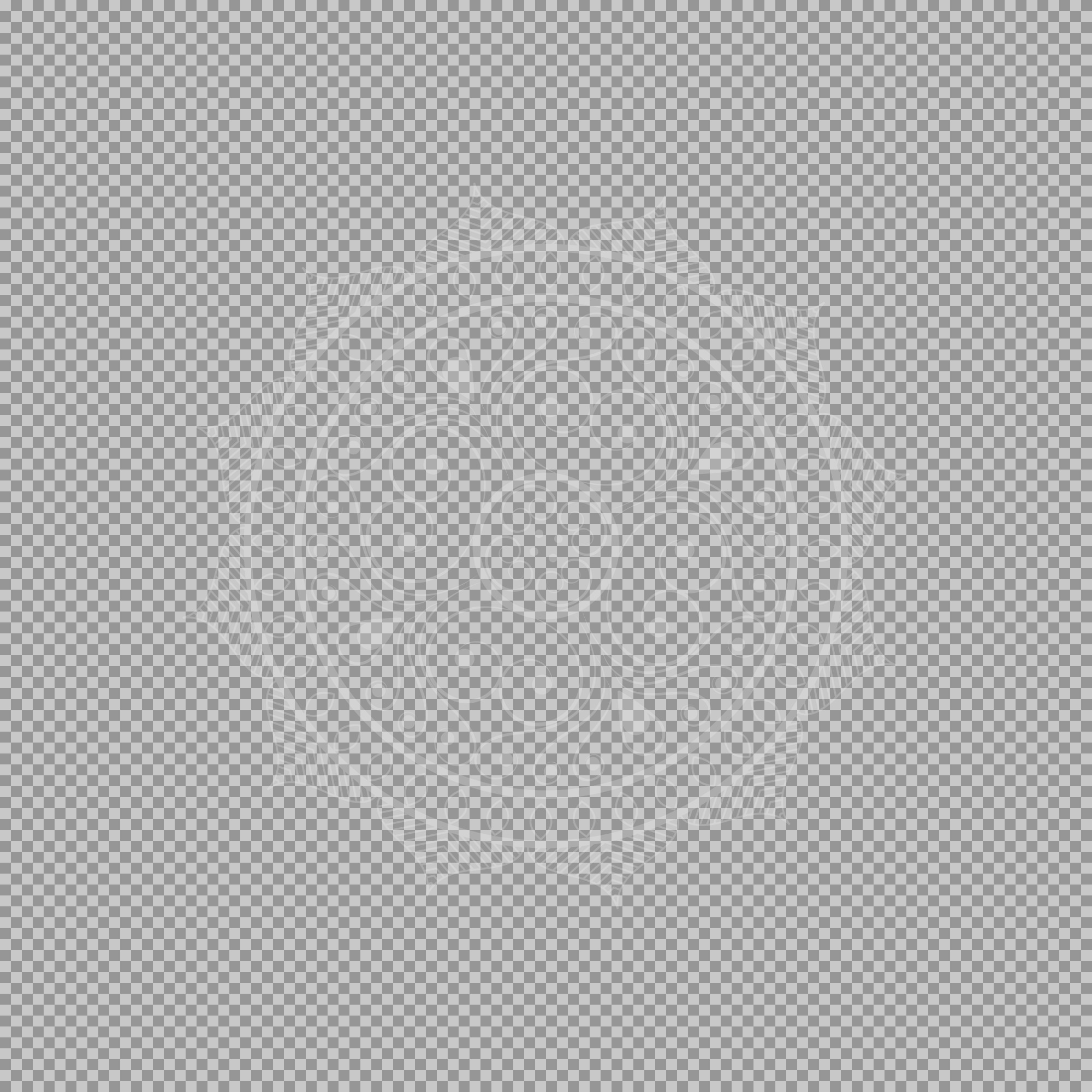 Subtle White Mandala PNG | Free Elegant Watermark Design