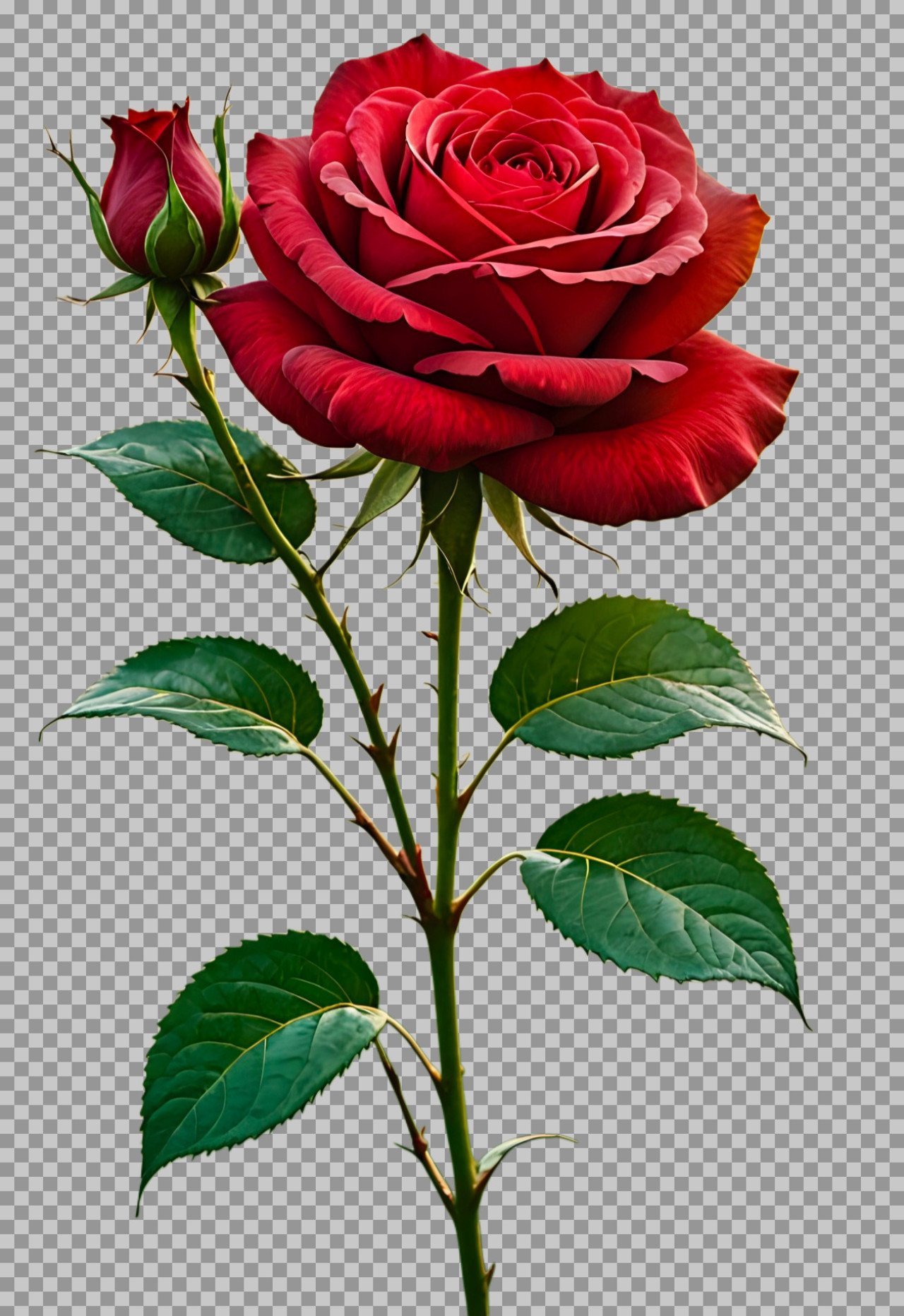 A red rose with Kali PNG transparent image download...