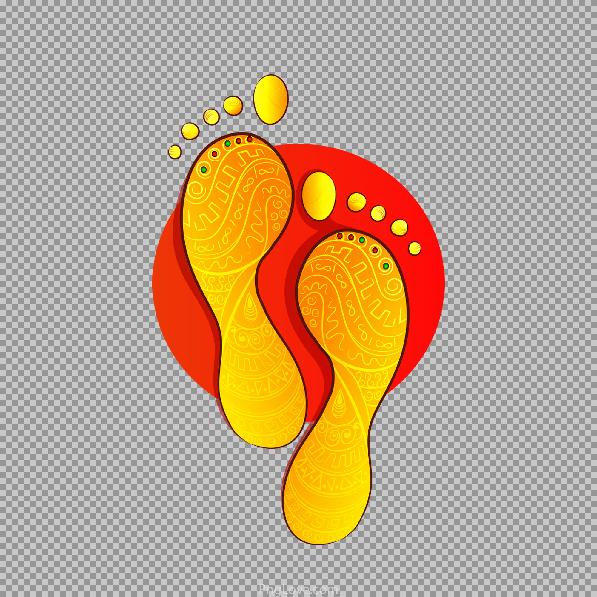 Lakshmi Charan PNG | Goddess Lakshmi Footprints for Diwali