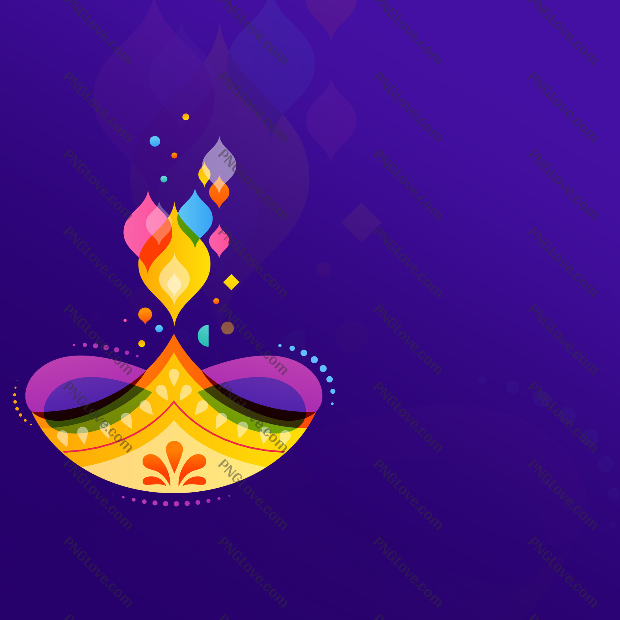 Abstract Diwali Diya Background | Colorful Festival Wallpaper...
