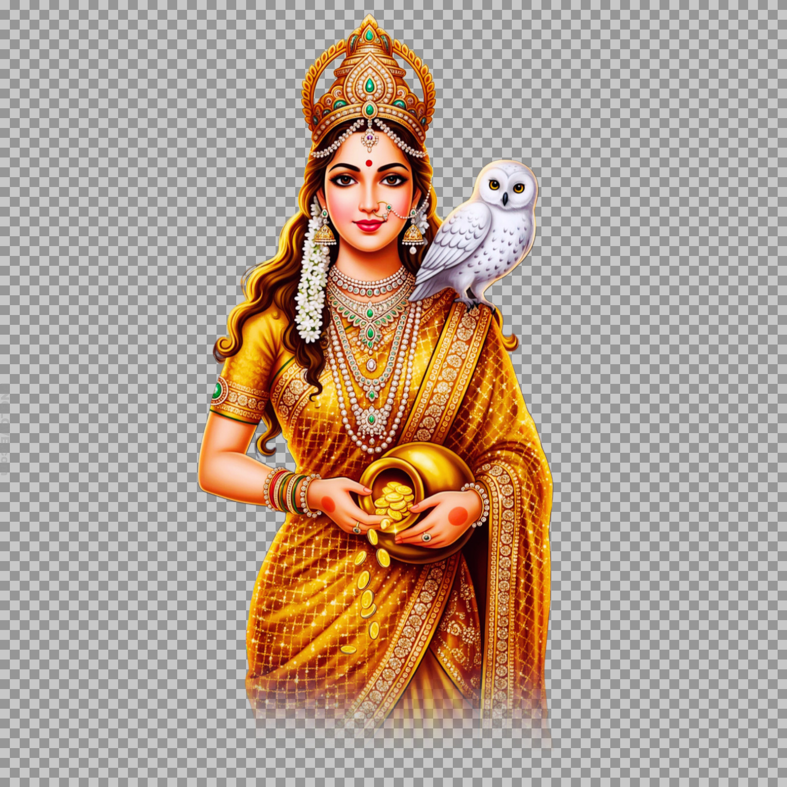 Lakshmi Maa Image PNG for Diwali & Prosperity