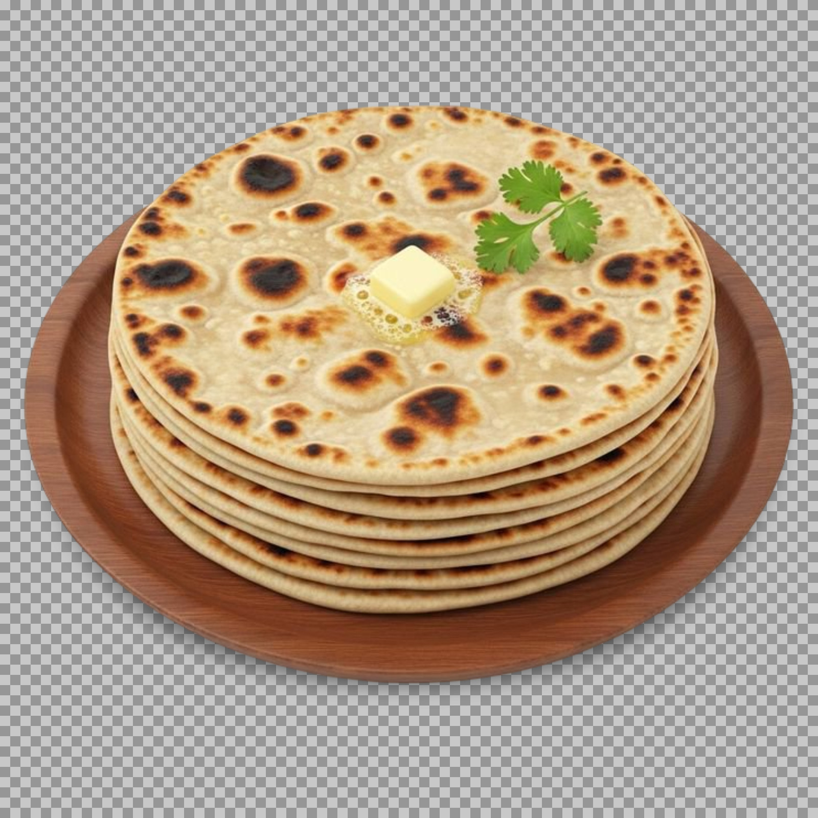 Tandoori Roti with Butter PNG Image Free Download | Transparent...