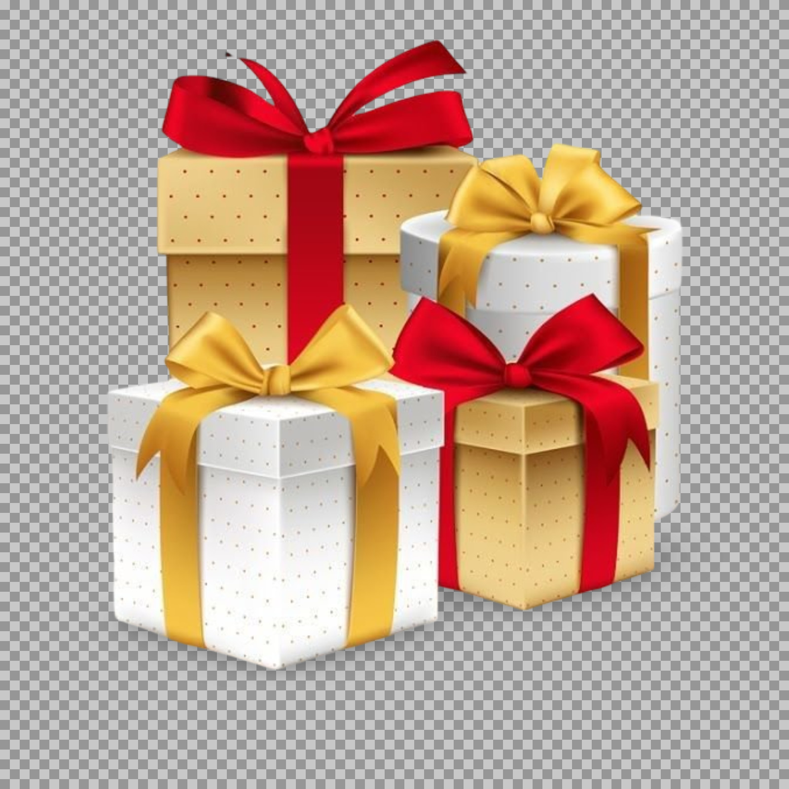Festive Gift Box Collection PNG | Holiday & Birthday Presents