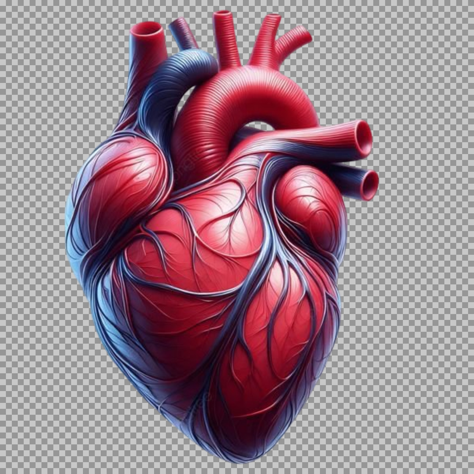 Anatomical Human Heart PNG | Detailed Medical Illustration