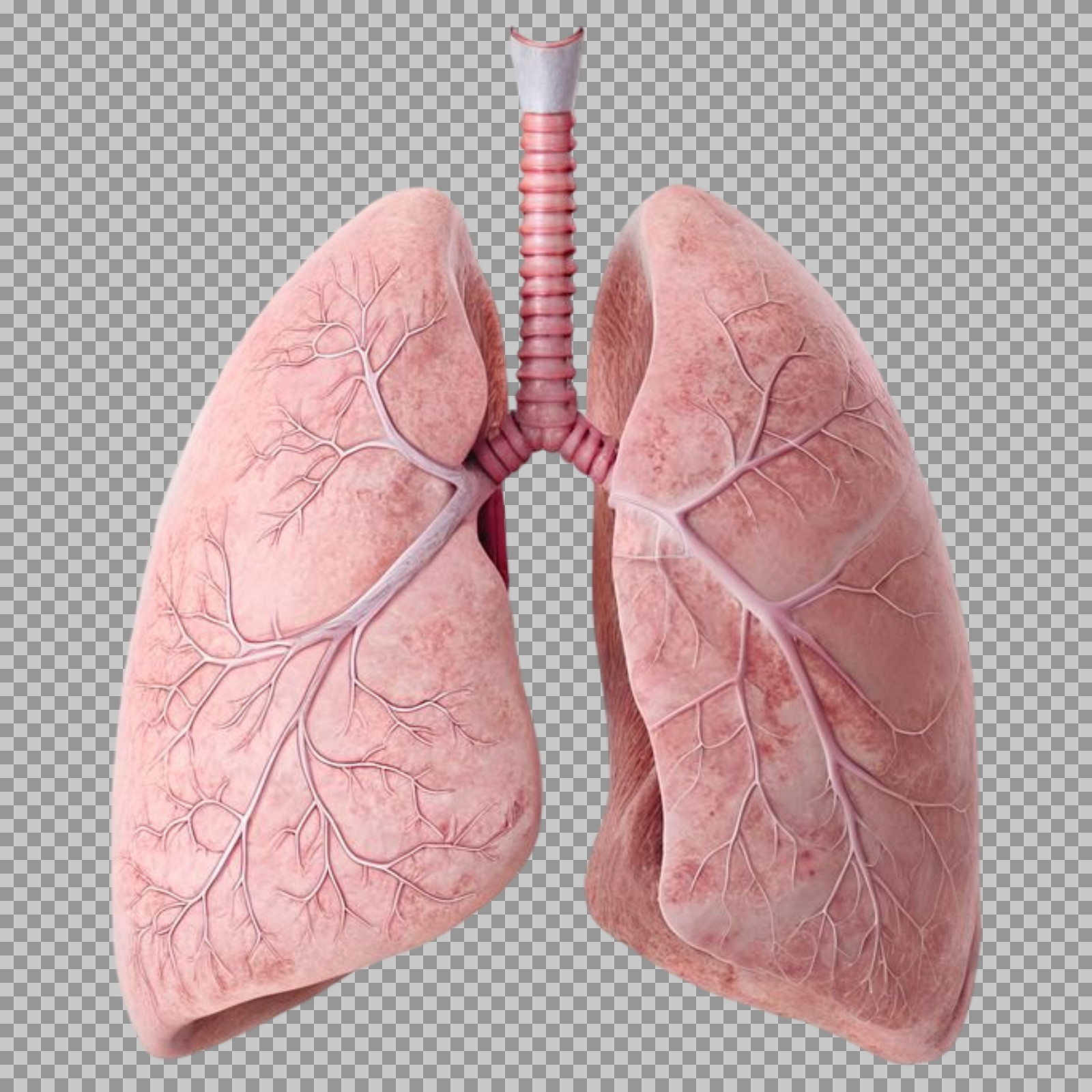 Realistic Human Lungs PNG | 3D Anatomical Model...